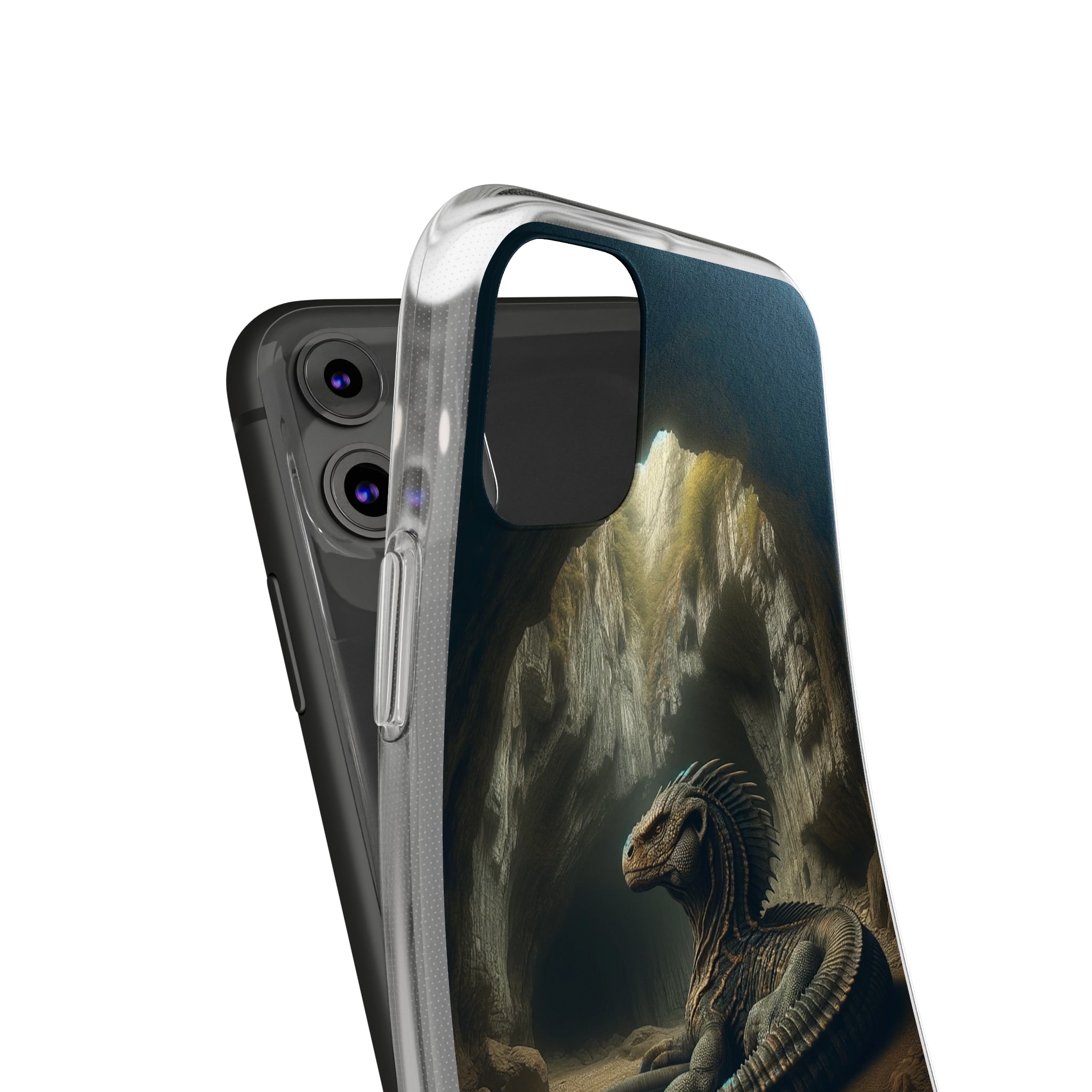 Basilisk in a cave - Soft Phone Case