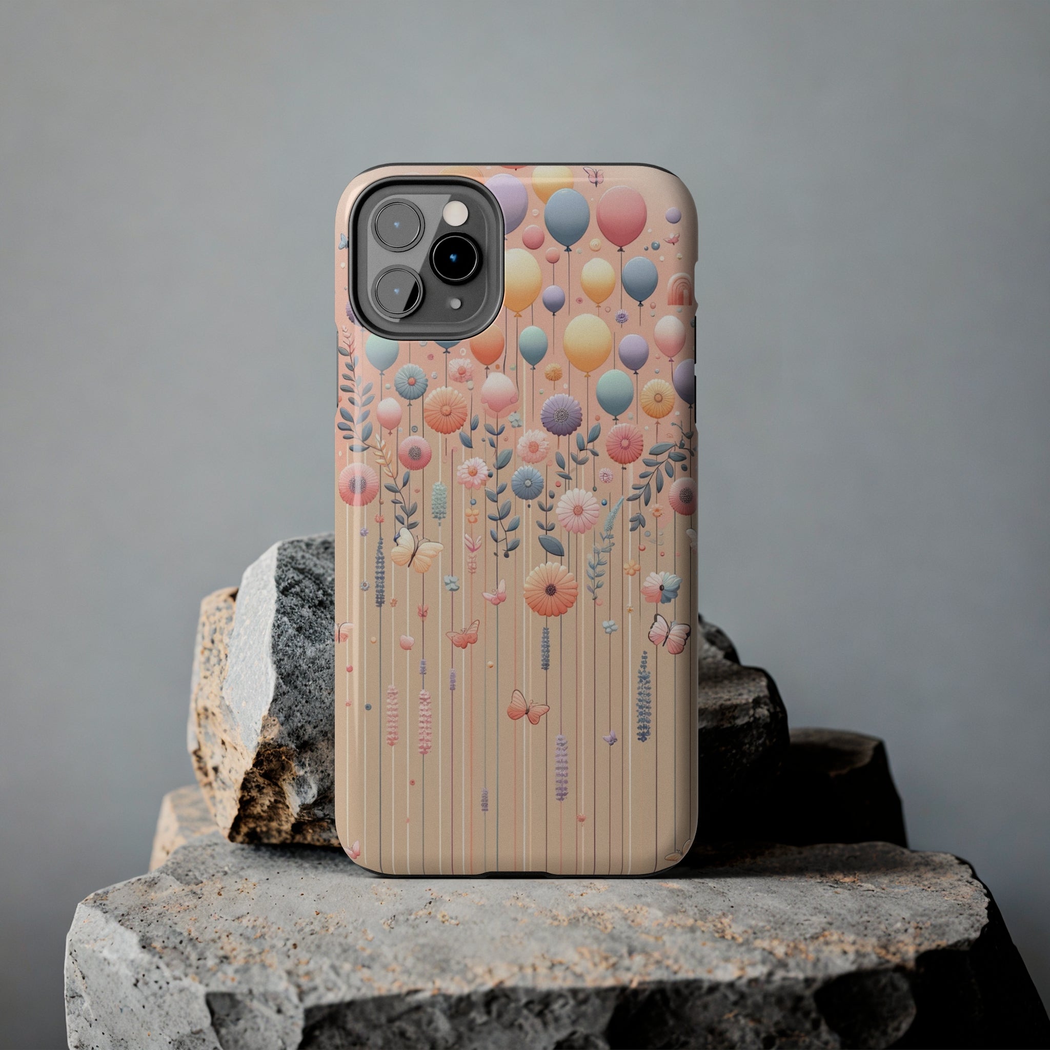 Balloons and flowers - Tough Phone Case