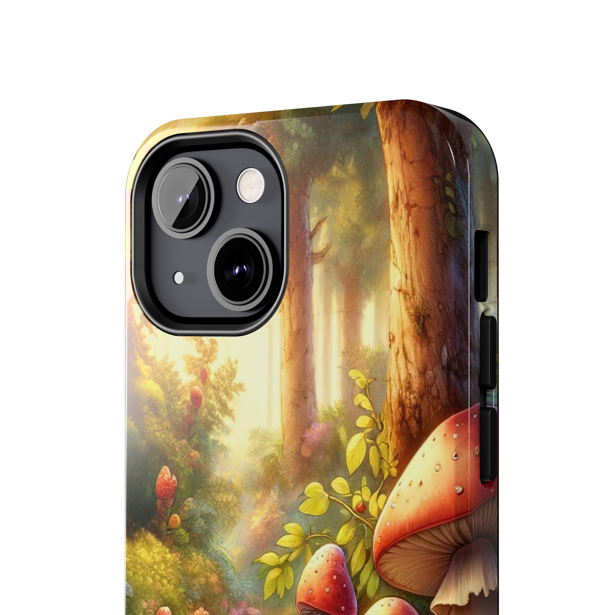 Gnomes sitting under mushroom - Tough Phone Case