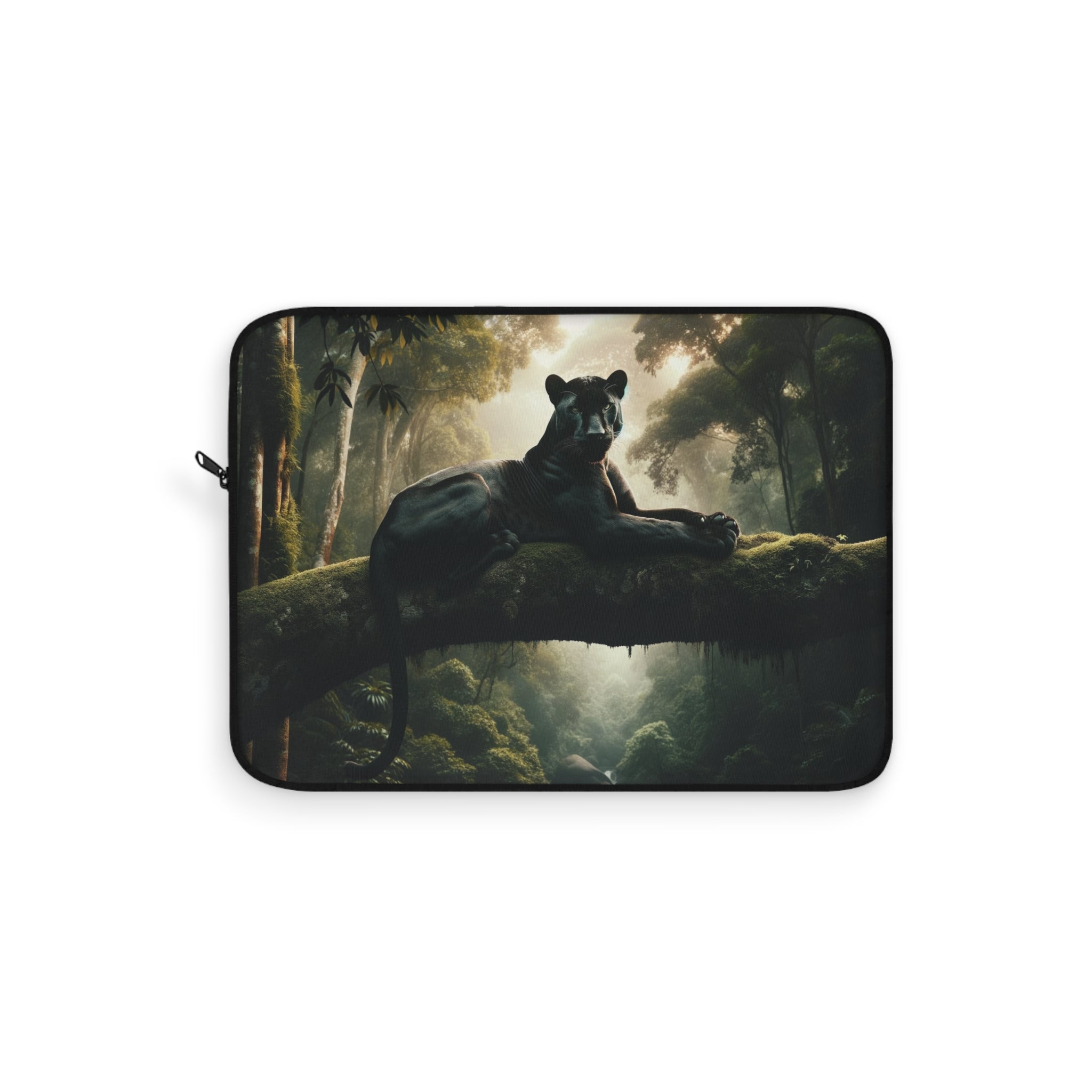 A panther resting on a tree branch - Laptop Sleeve