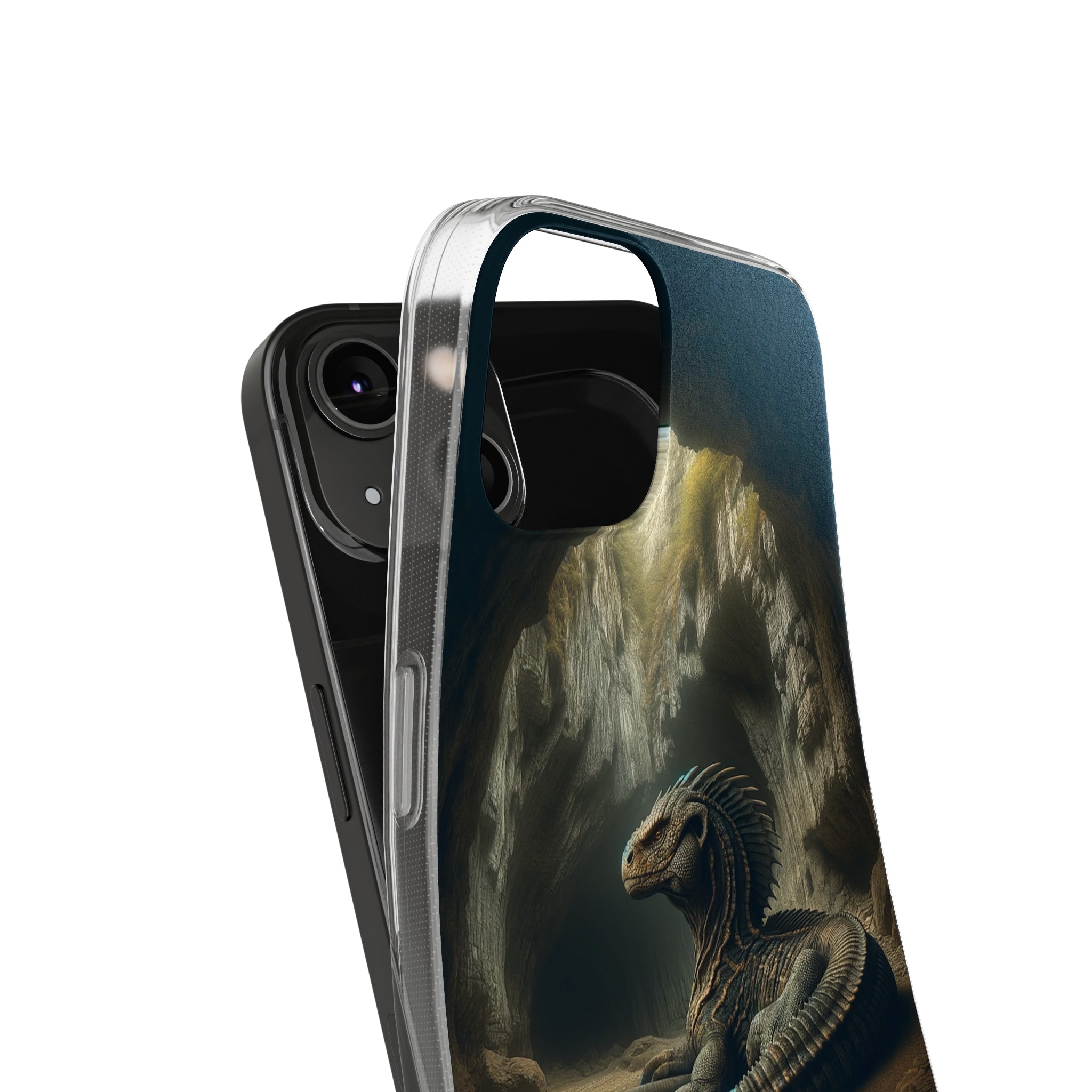 Basilisk in a cave - Soft Phone Case