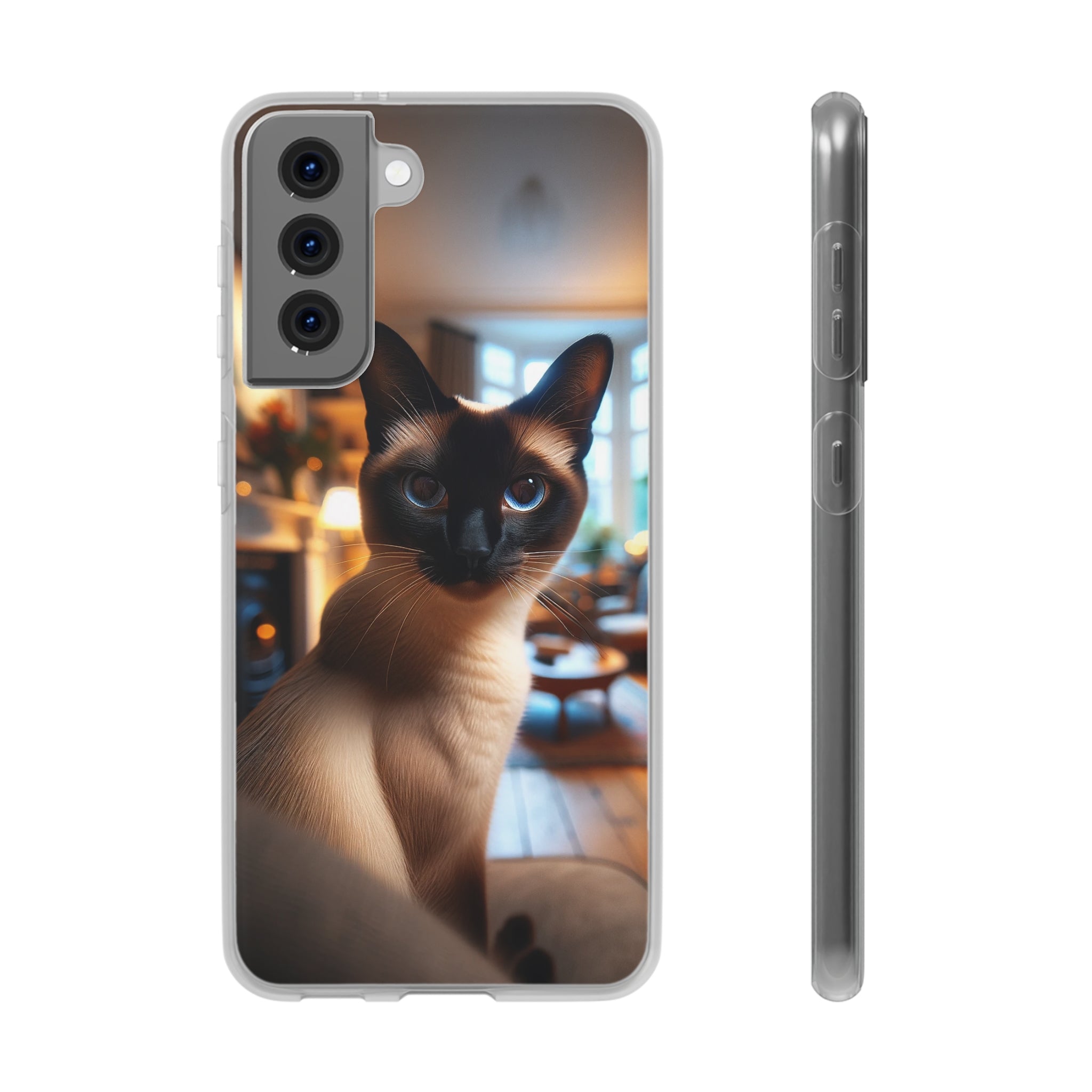 Curious Siamese cat - Flexi Case (Samsung only)