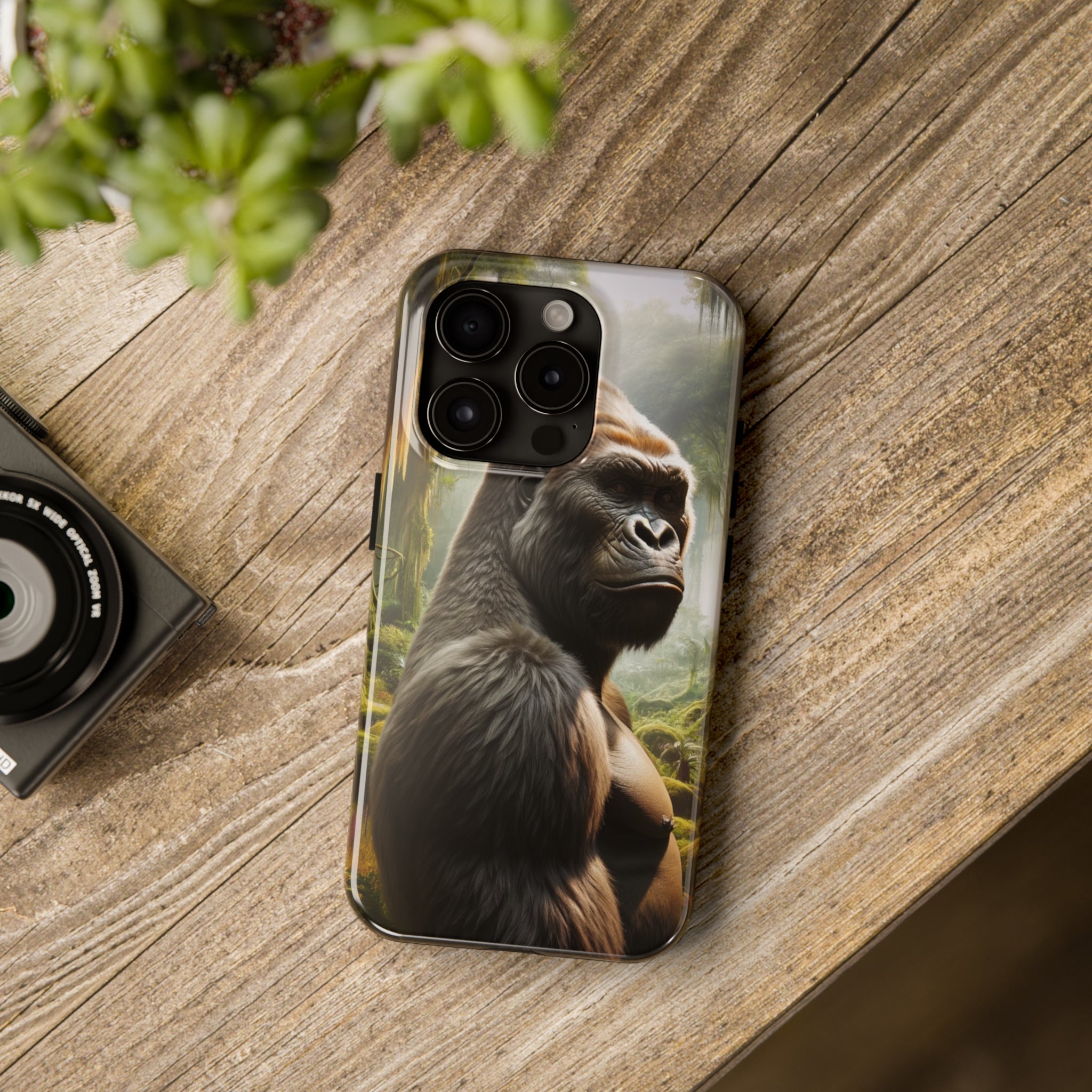 Curious gorilla - Tough Phone Case