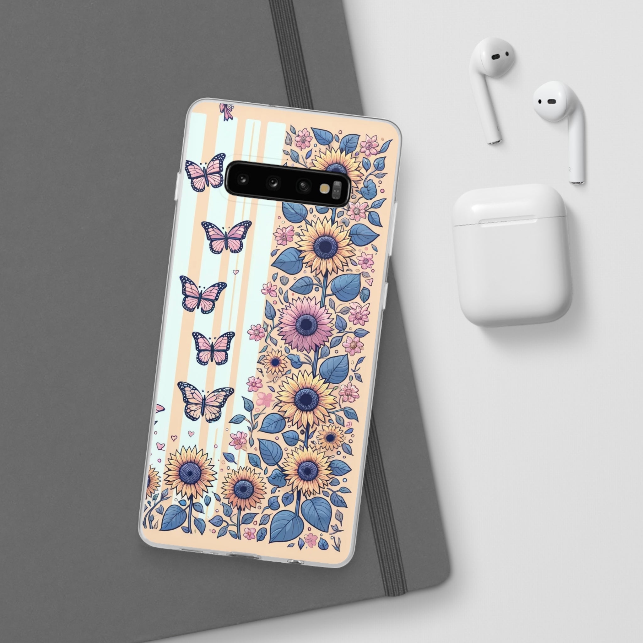 Sunflowers and butterflies - Flexi Case (Samsung only)