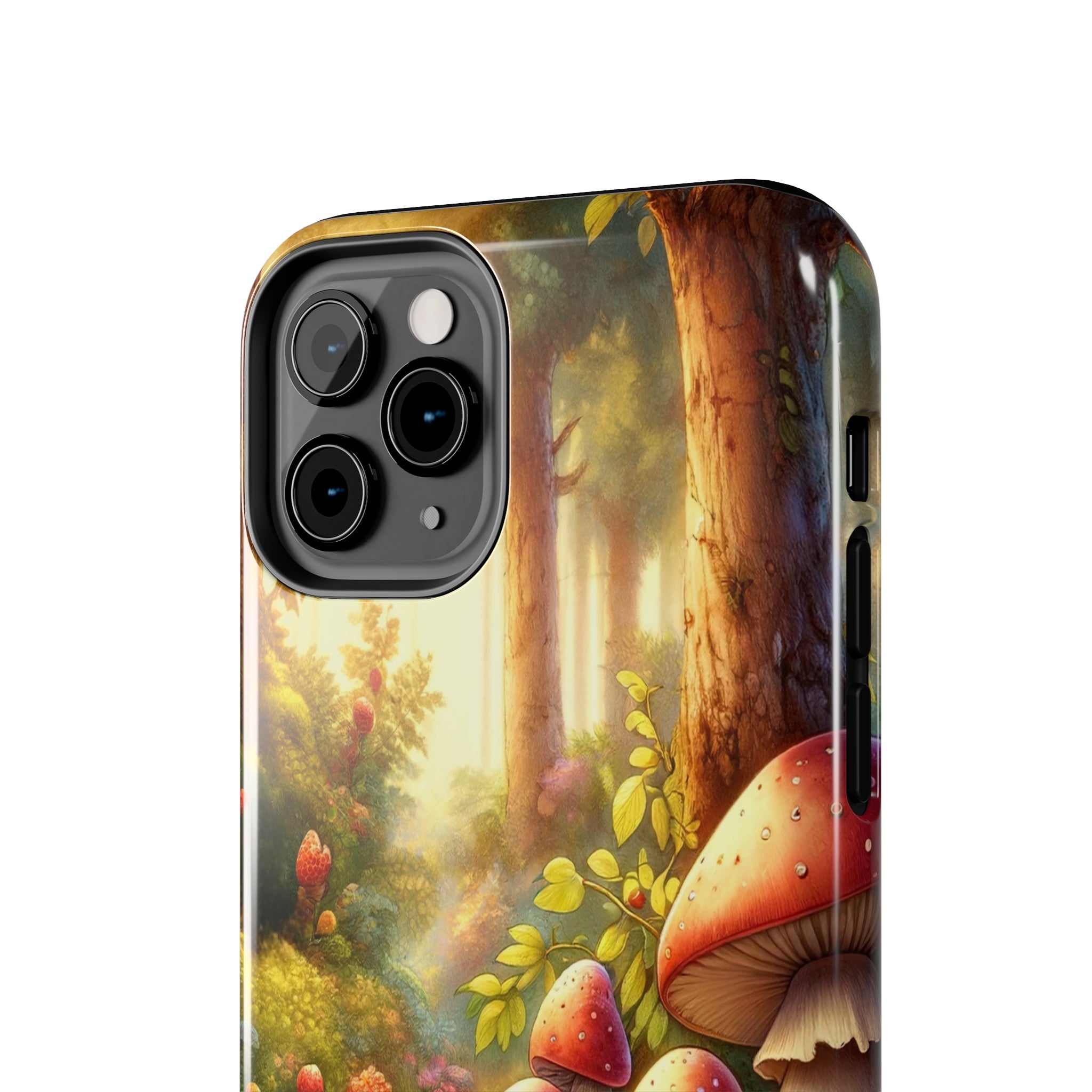 Gnomes sitting under mushroom - Tough Phone Case