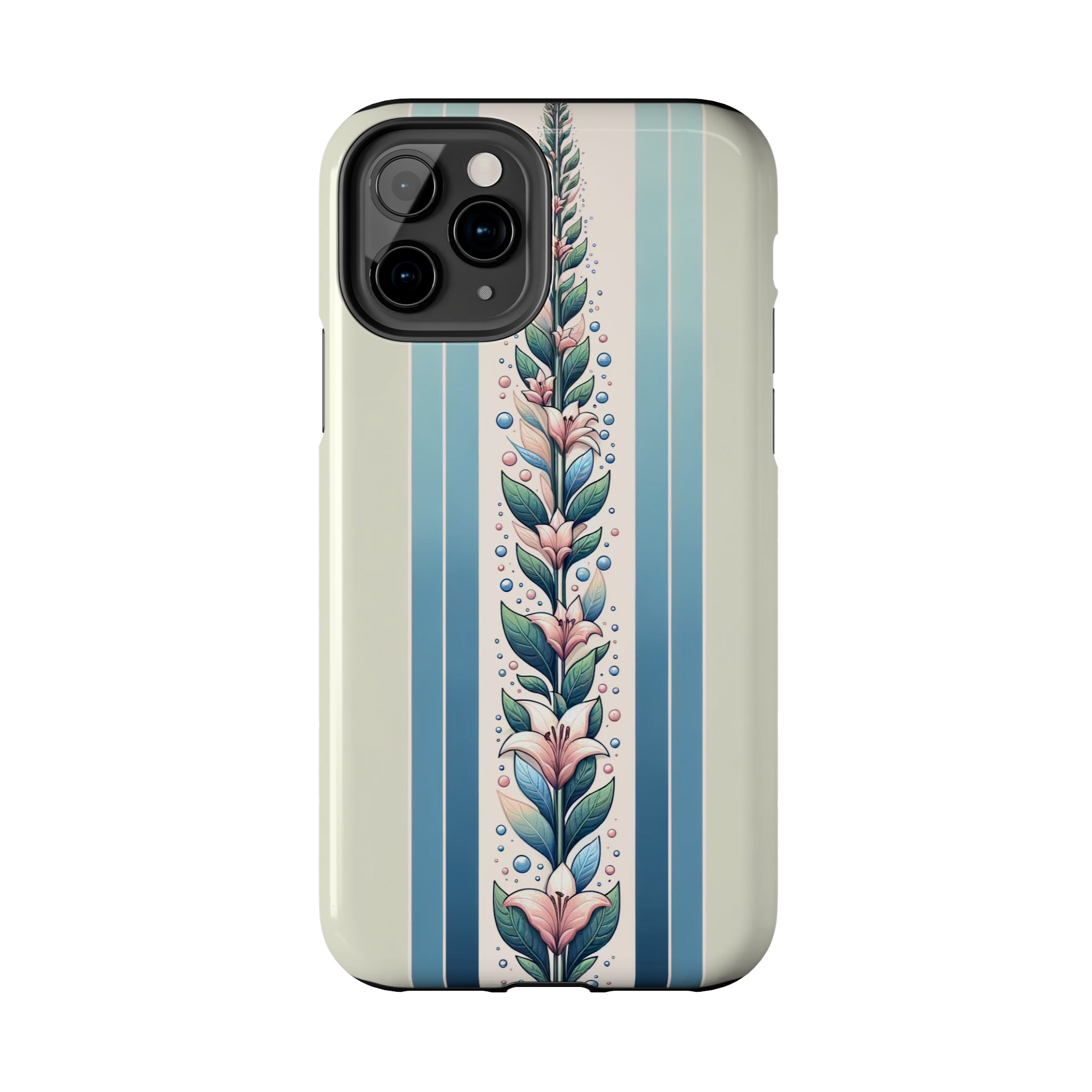 Lilies and leaves - Tough Phone Case