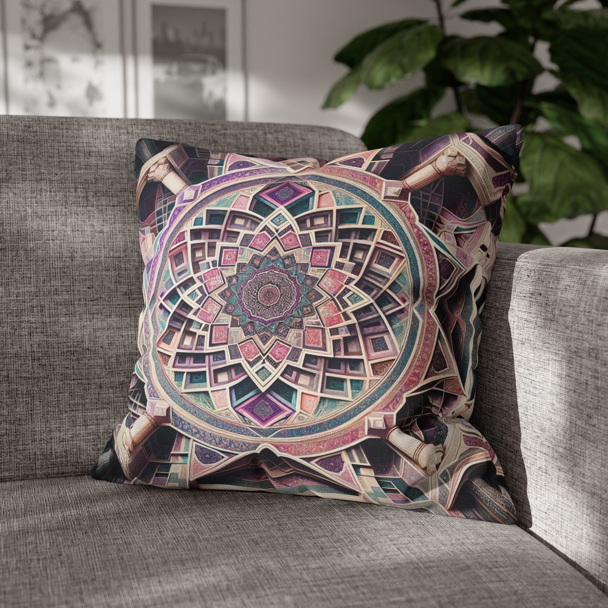 Persian Art 6 - Polyester Square Pillowcase