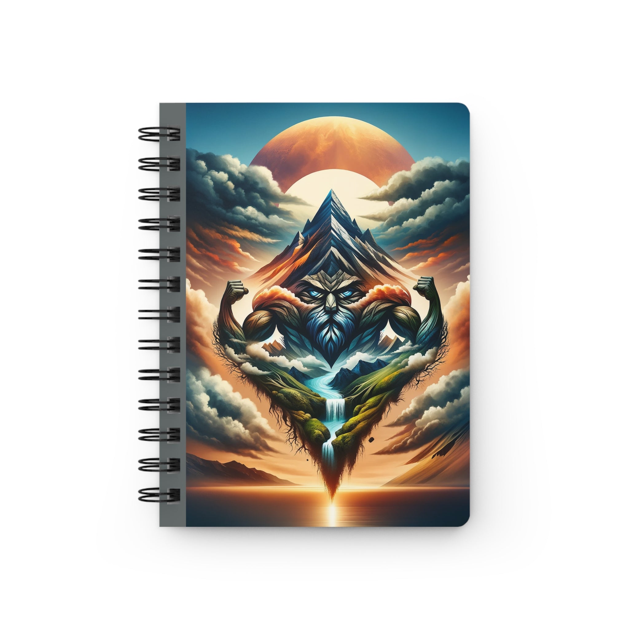 Mountain and Strength - Spiral Notebook