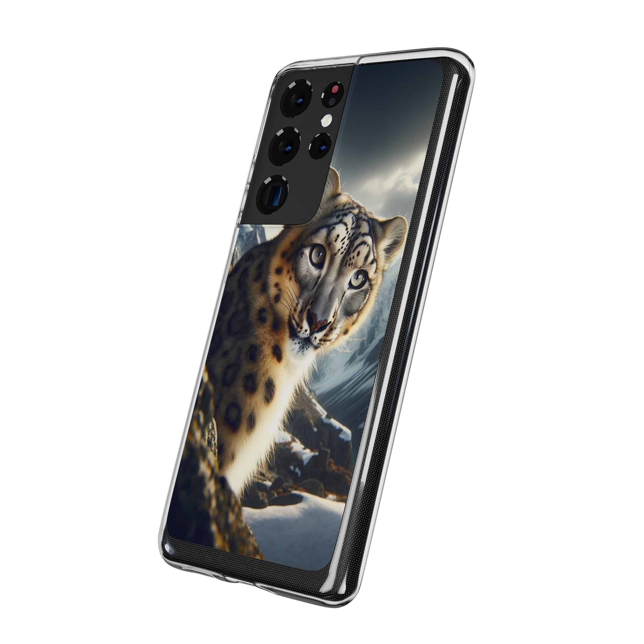 Snow Leopard - Soft Phone Case