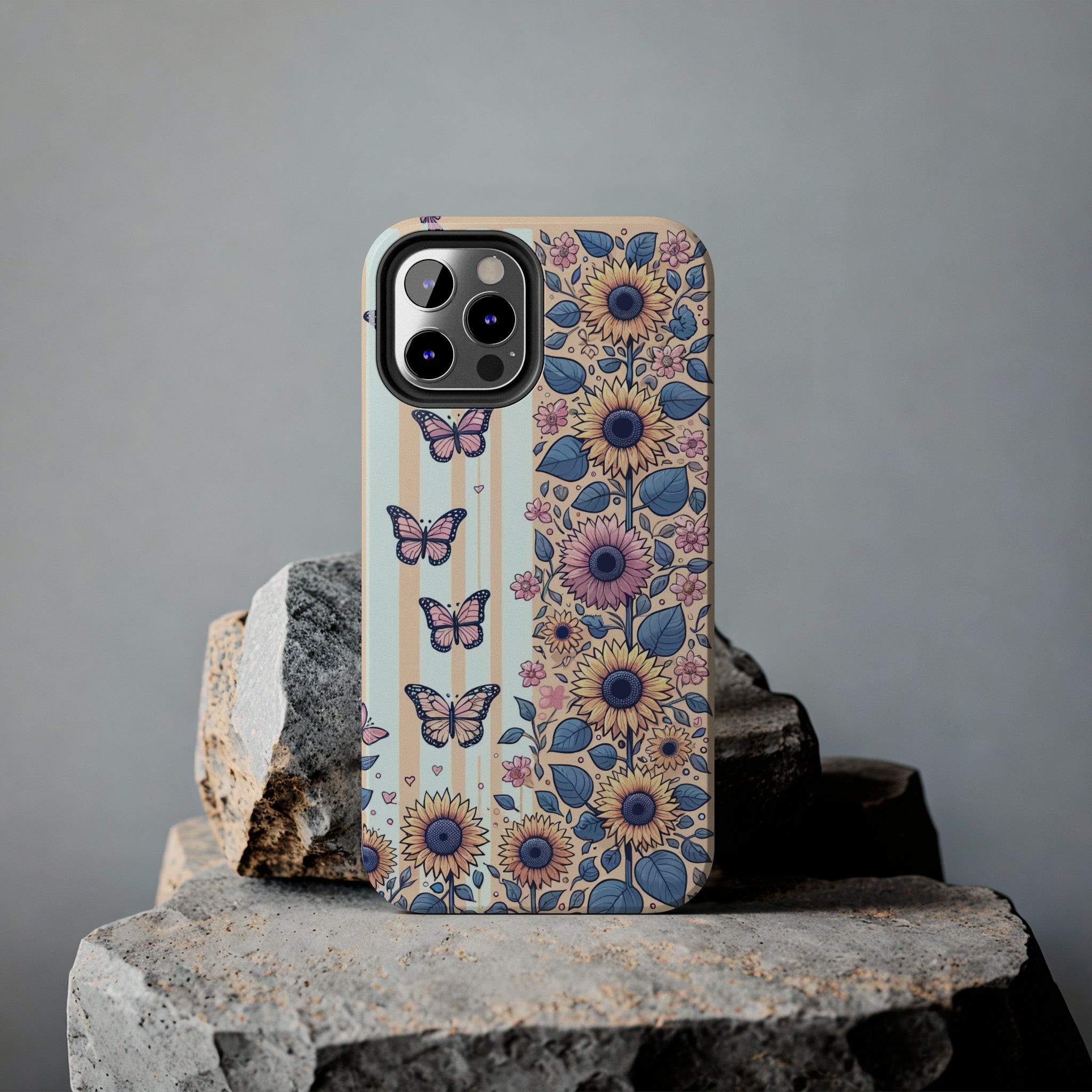 Butterflies and Sunflowers - Tough Phone Case