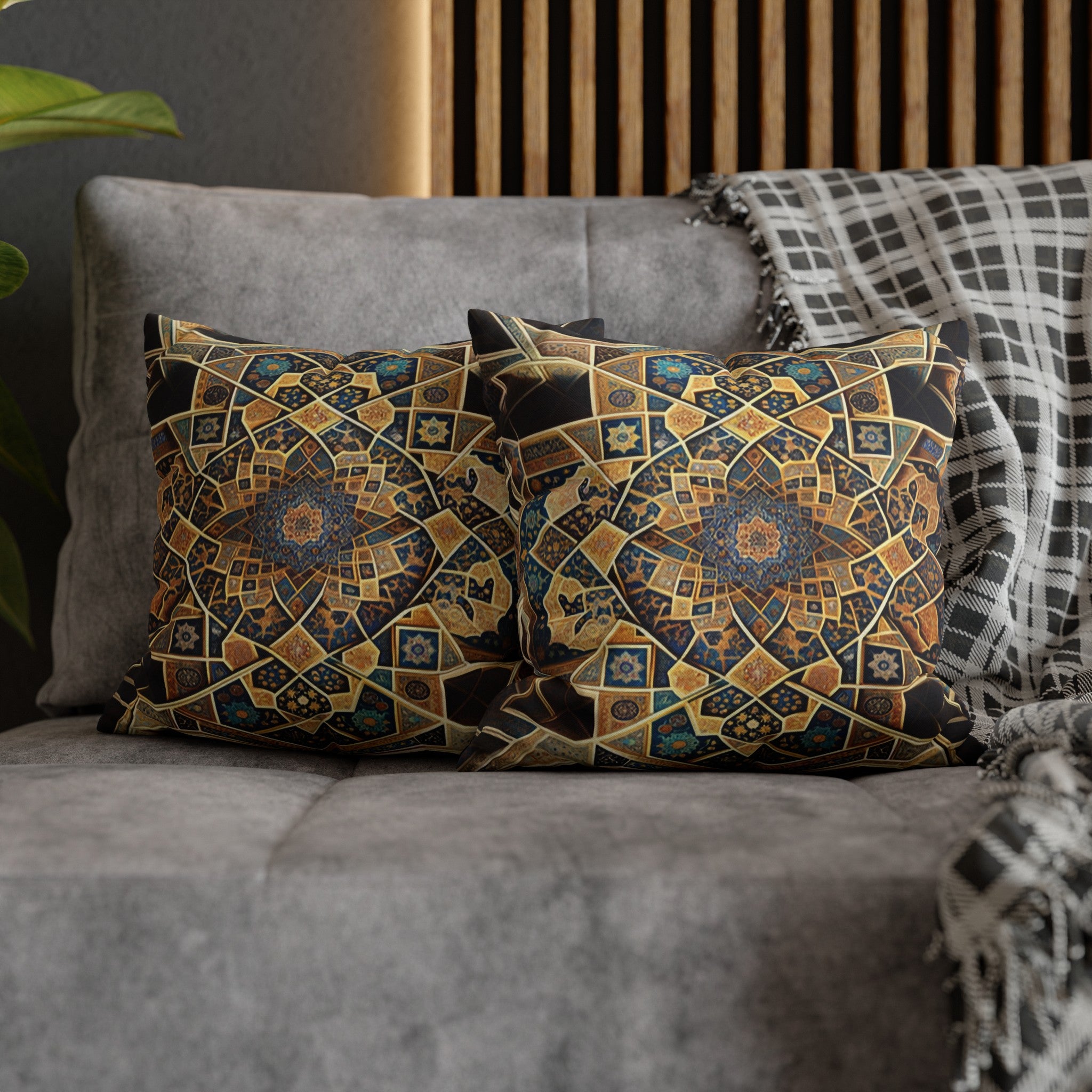 Persian Art (3) - Polyester Square Pillowcase