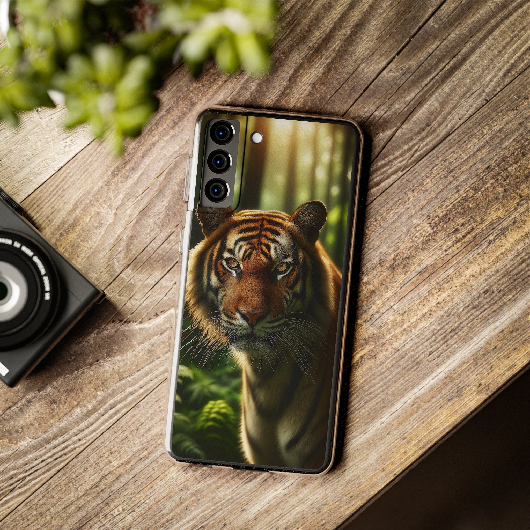 Curious Tiger - Soft Phone Case