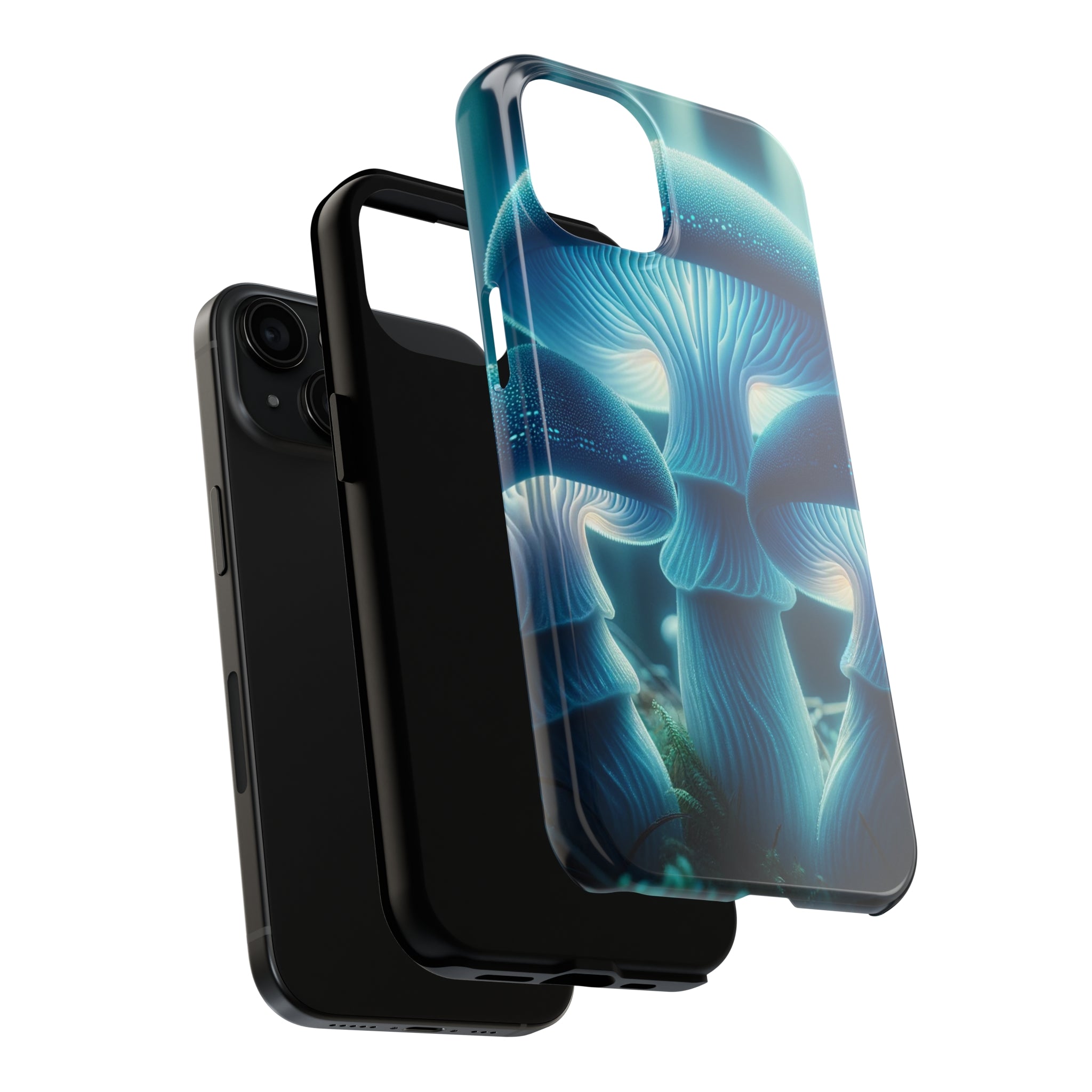 Blue Mushrooms - Tough Phone Case