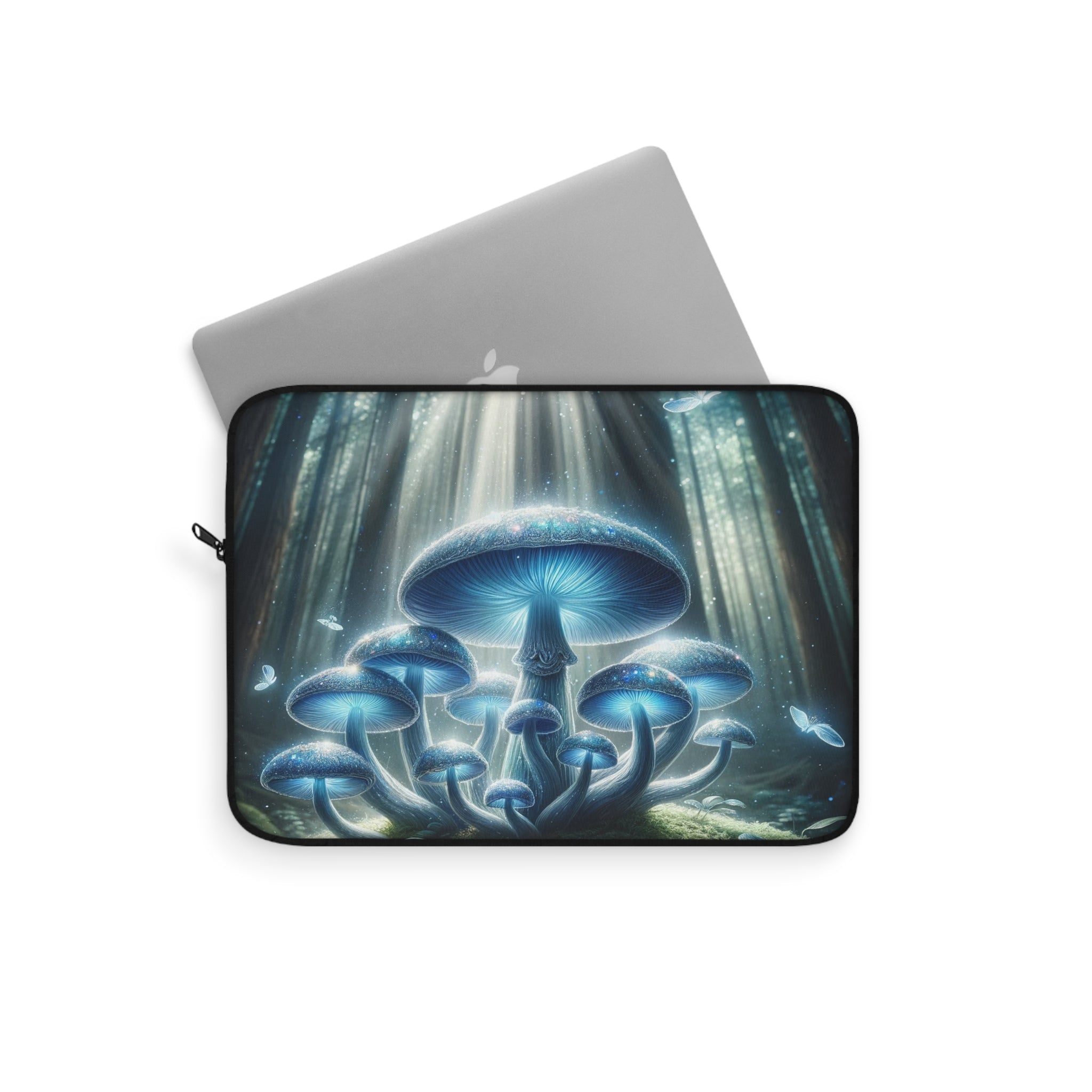 Light blue mushrooms - Laptop Sleeve