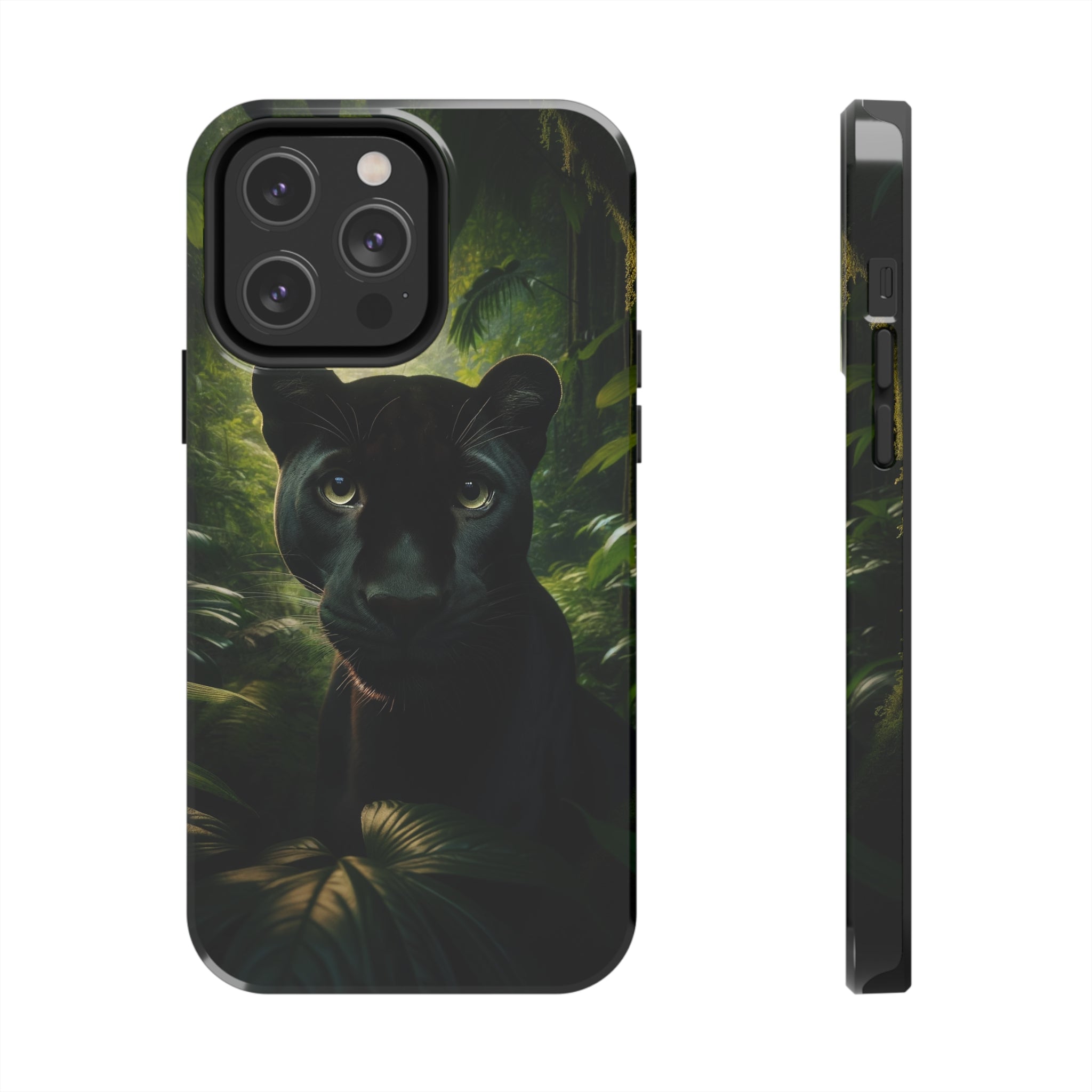 Curious black panther - Tough Phone Case