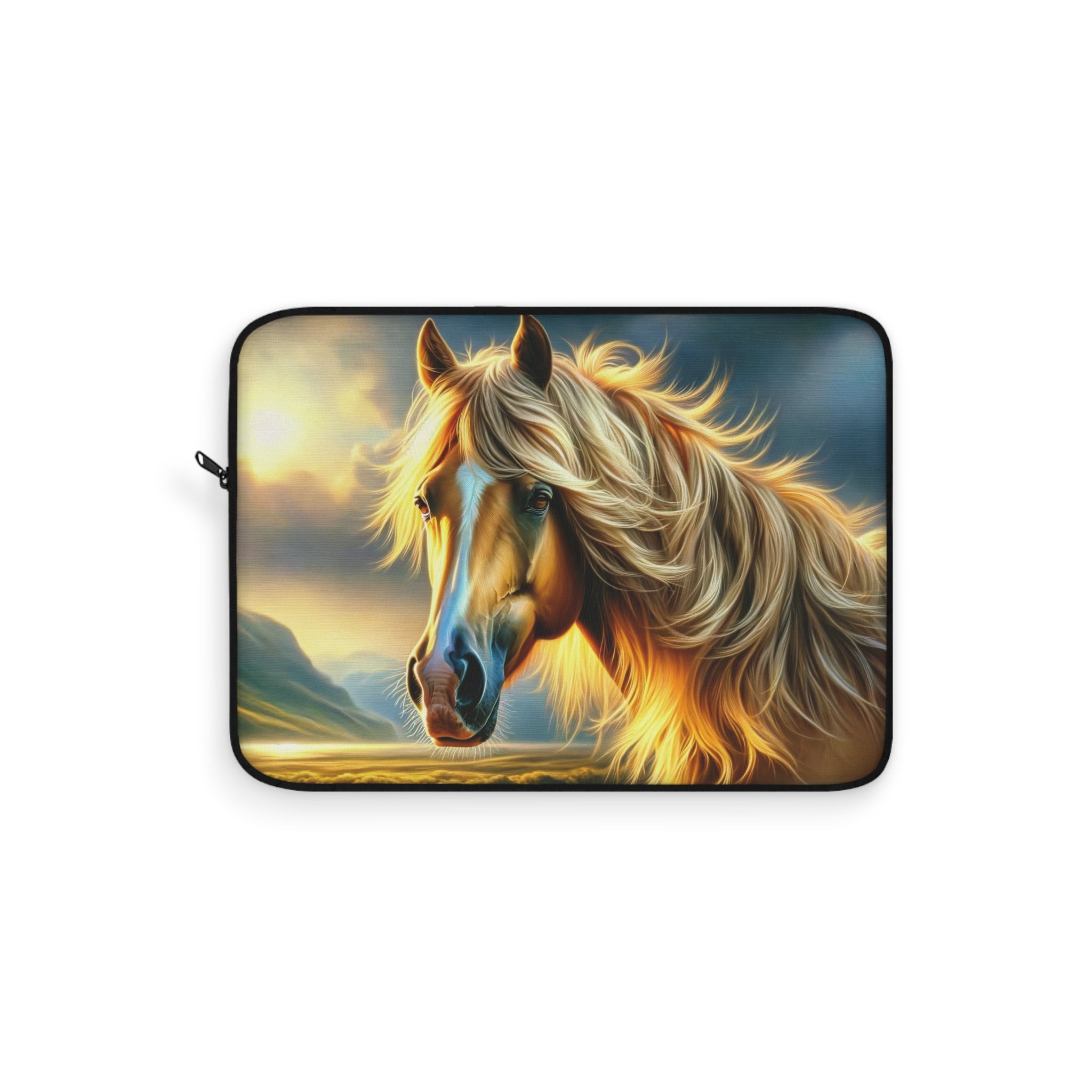 Golden coloured horse - Laptop Sleeve