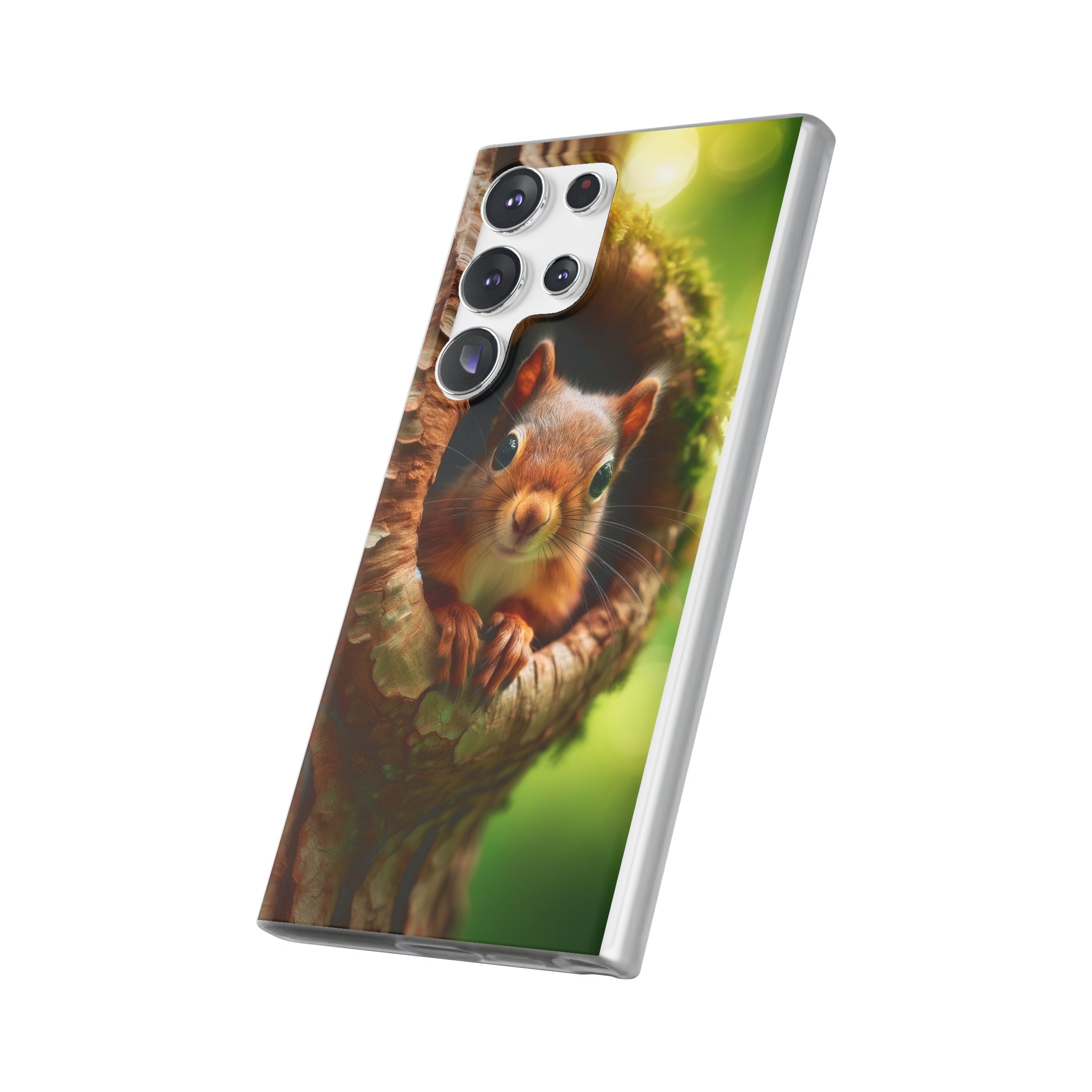 Squirrel in a treehole - Flexi Case (Samsung only)