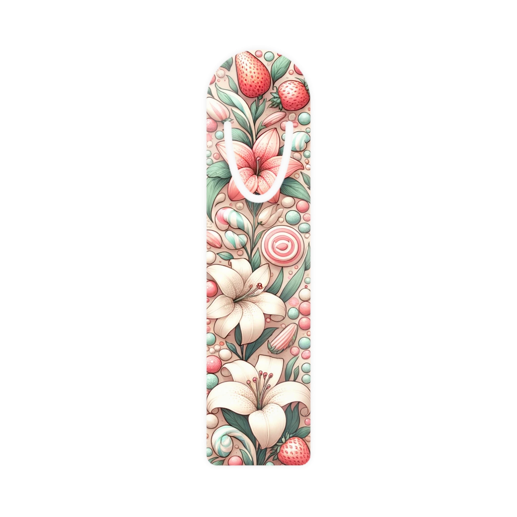 Lilies, strawberries and candies - Bookmark