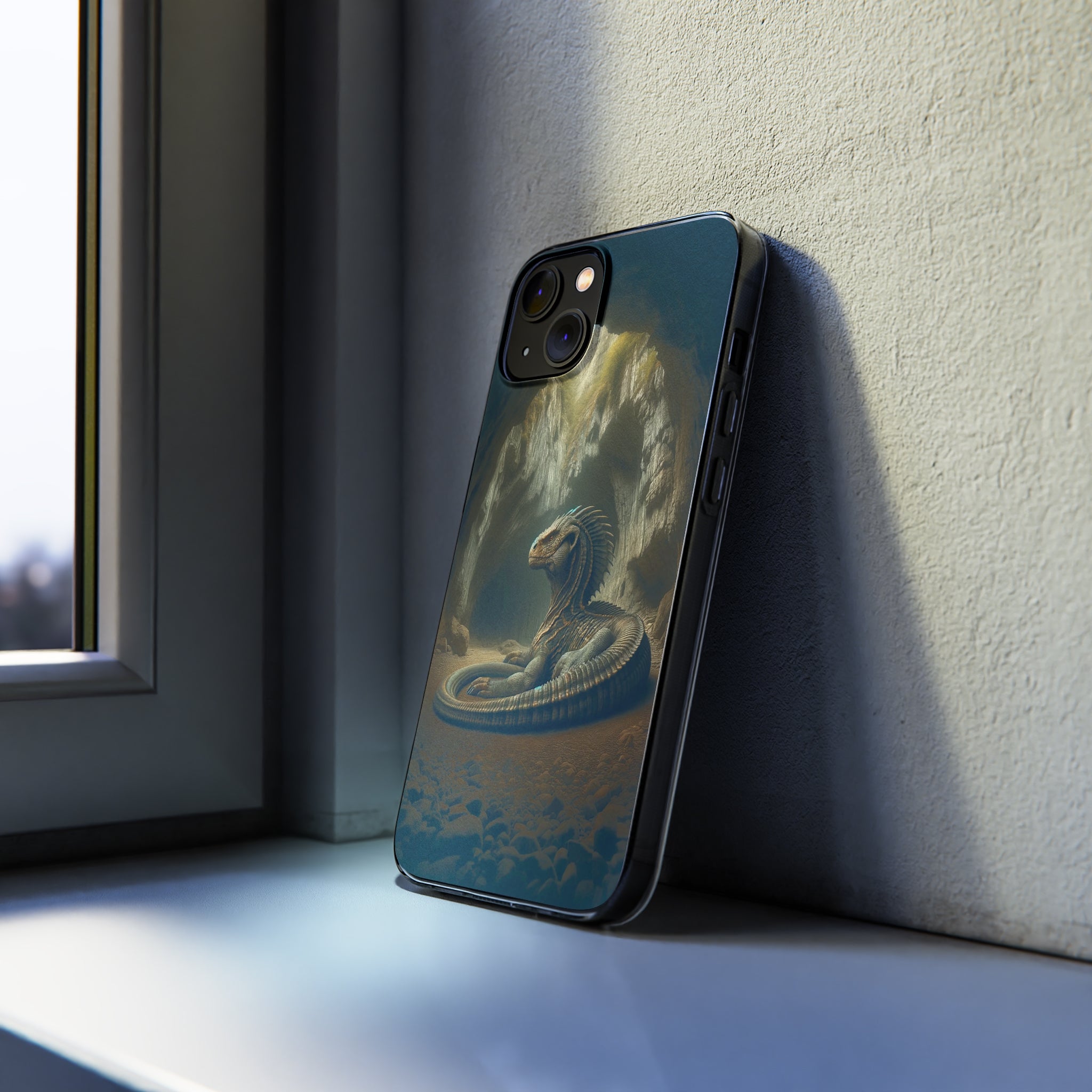 Basilisk in a cave - Soft Phone Case