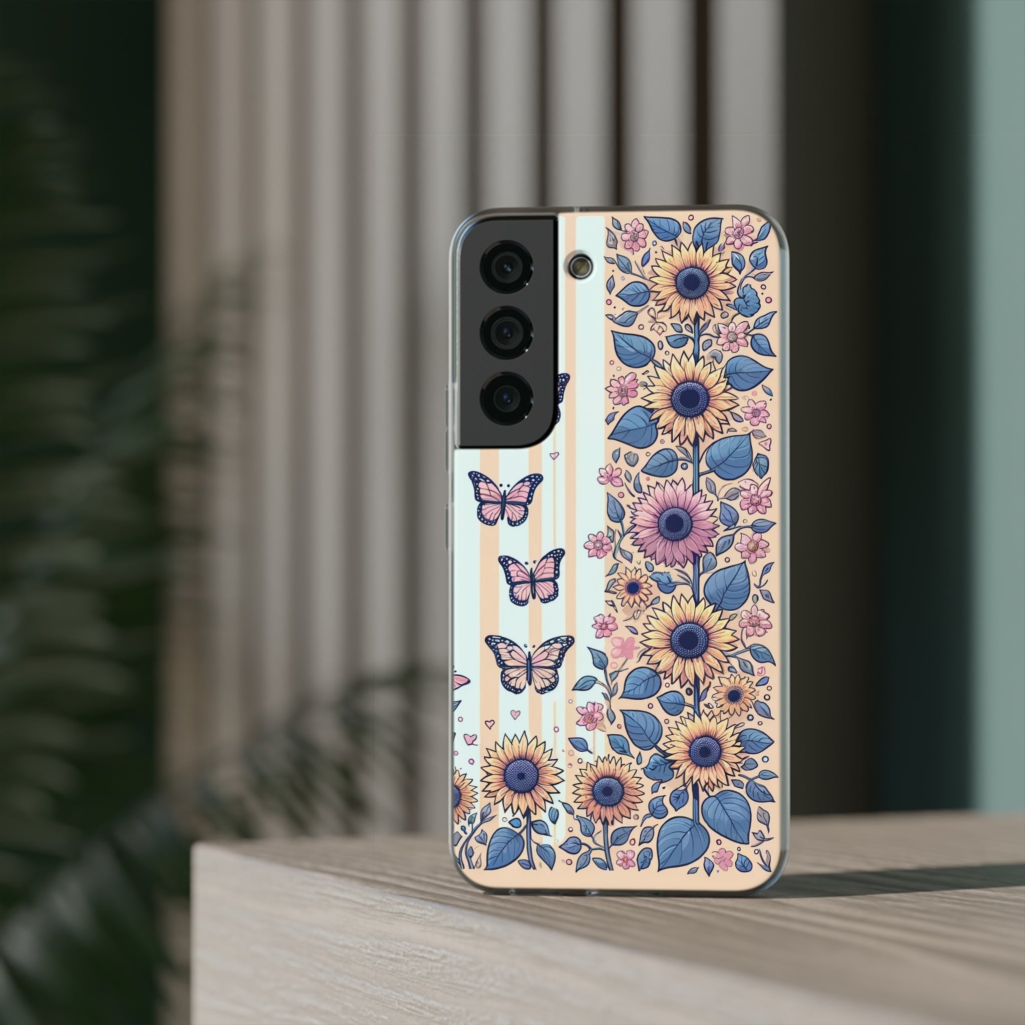 Sunflowers and butterflies - Flexi Case (Samsung only)