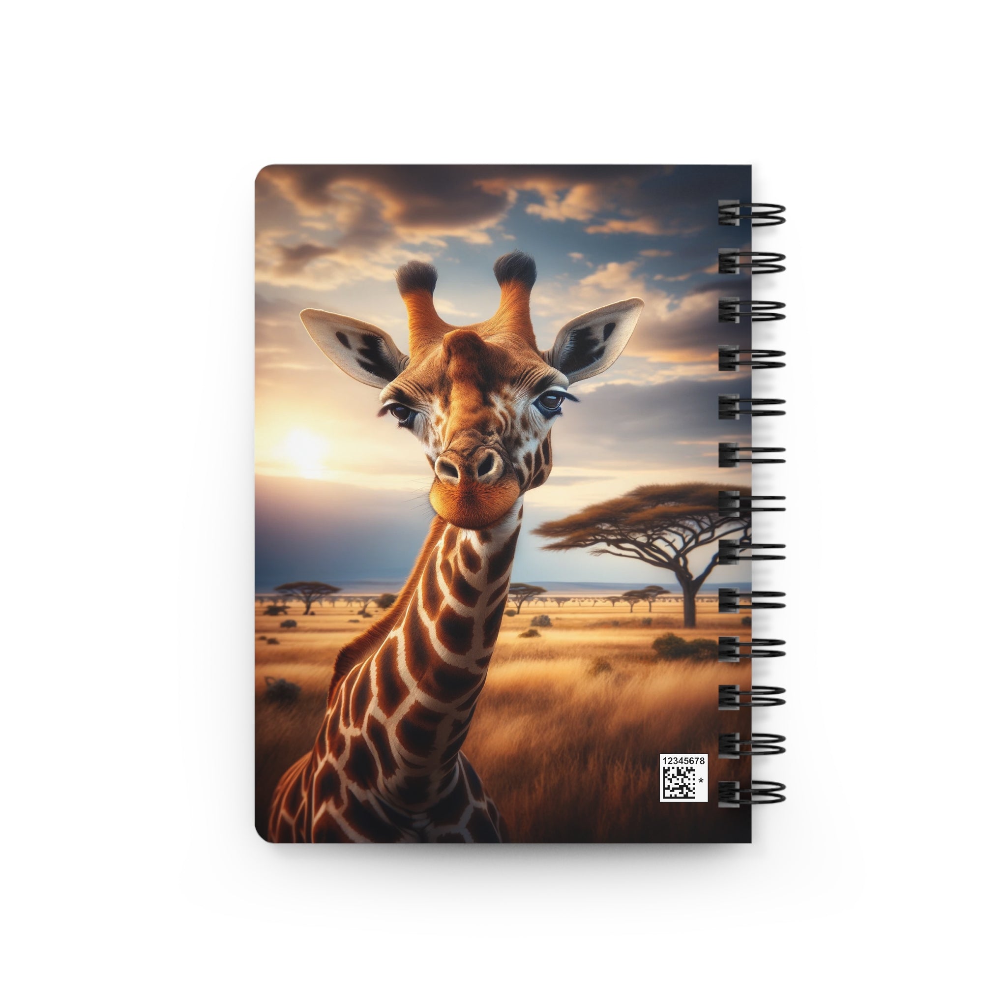 A curious giraffe 2 - Spiral Notebook