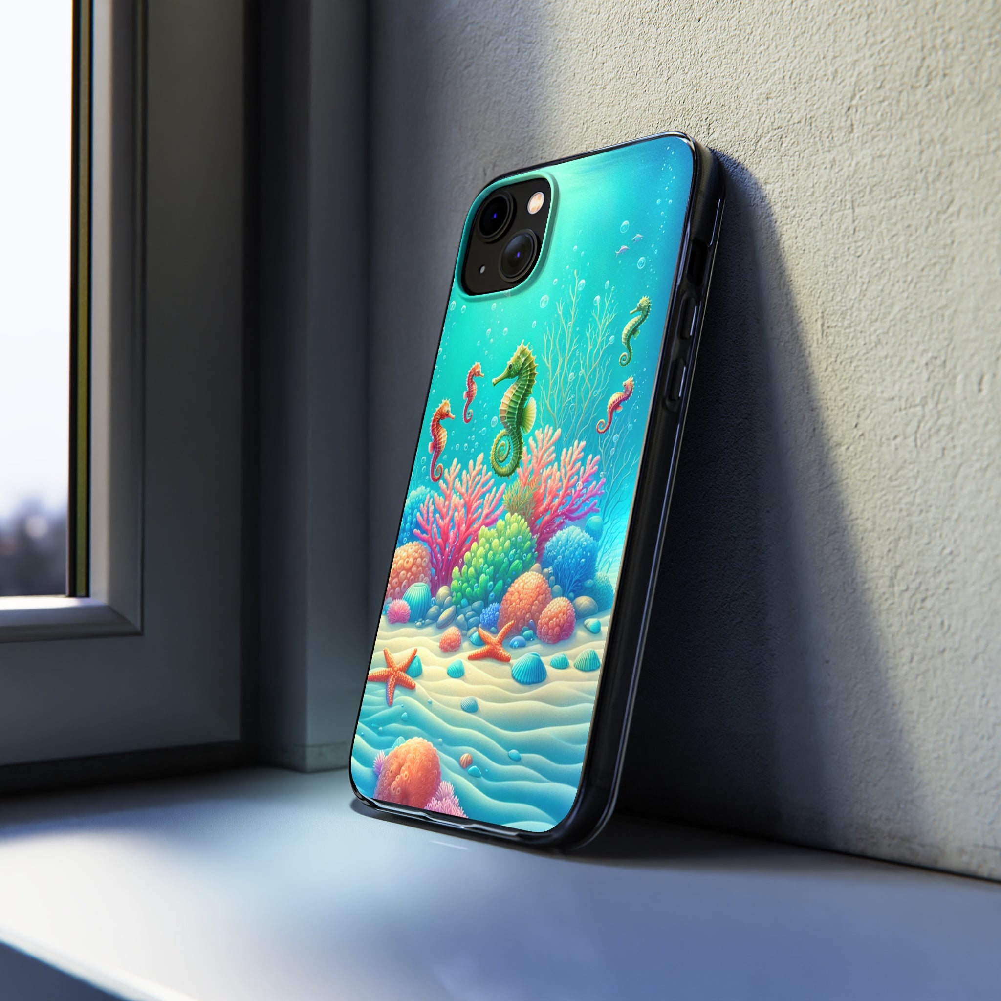 Seahorses - Soft Phone Case