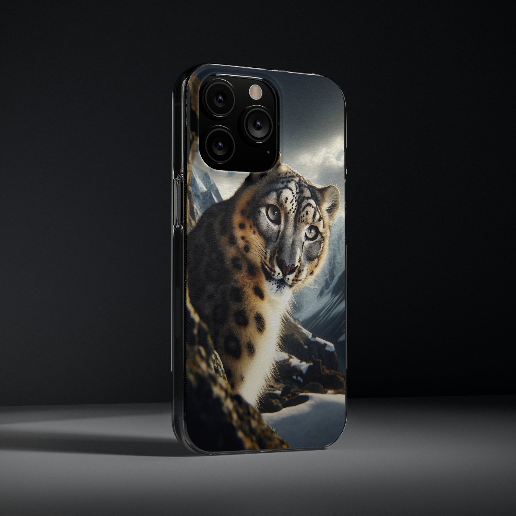 Snow Leopard - Soft Phone Case