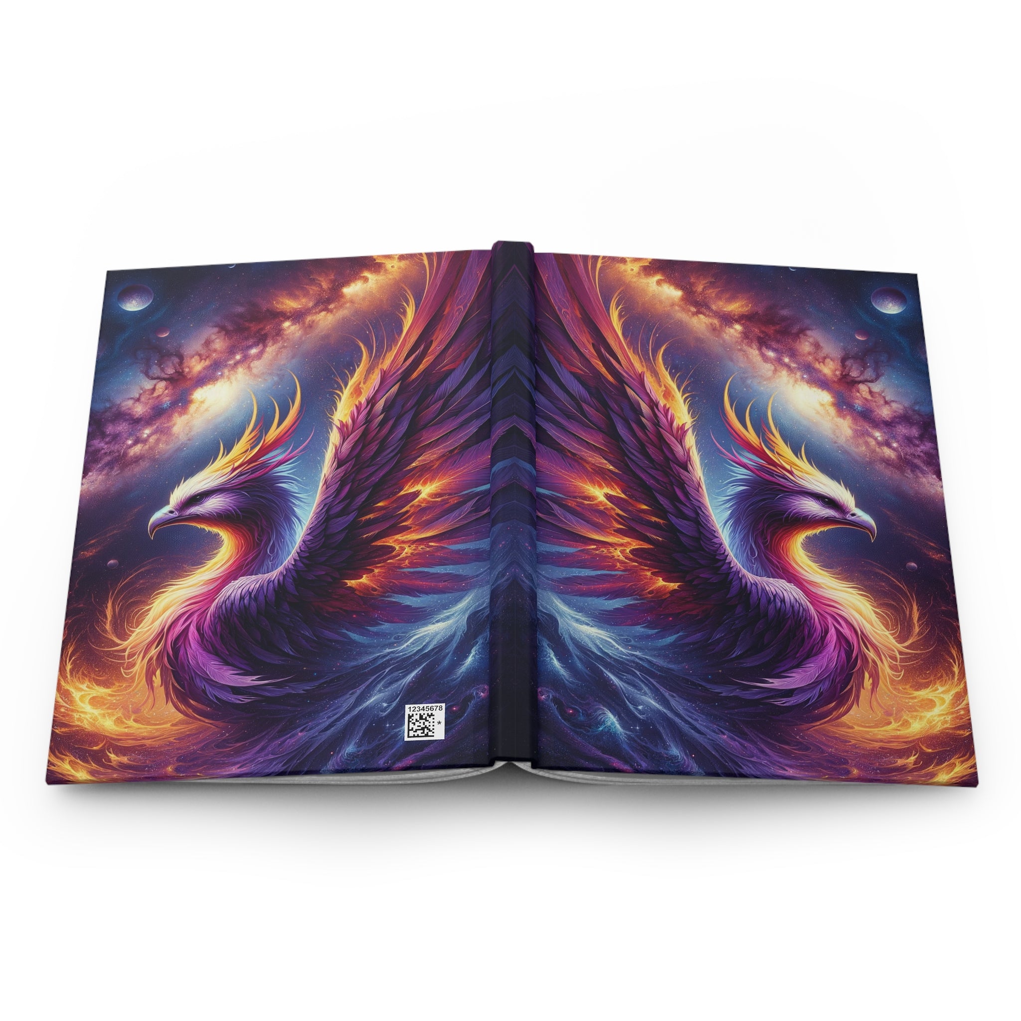 Purple Phoenix - Hardcover Notebook