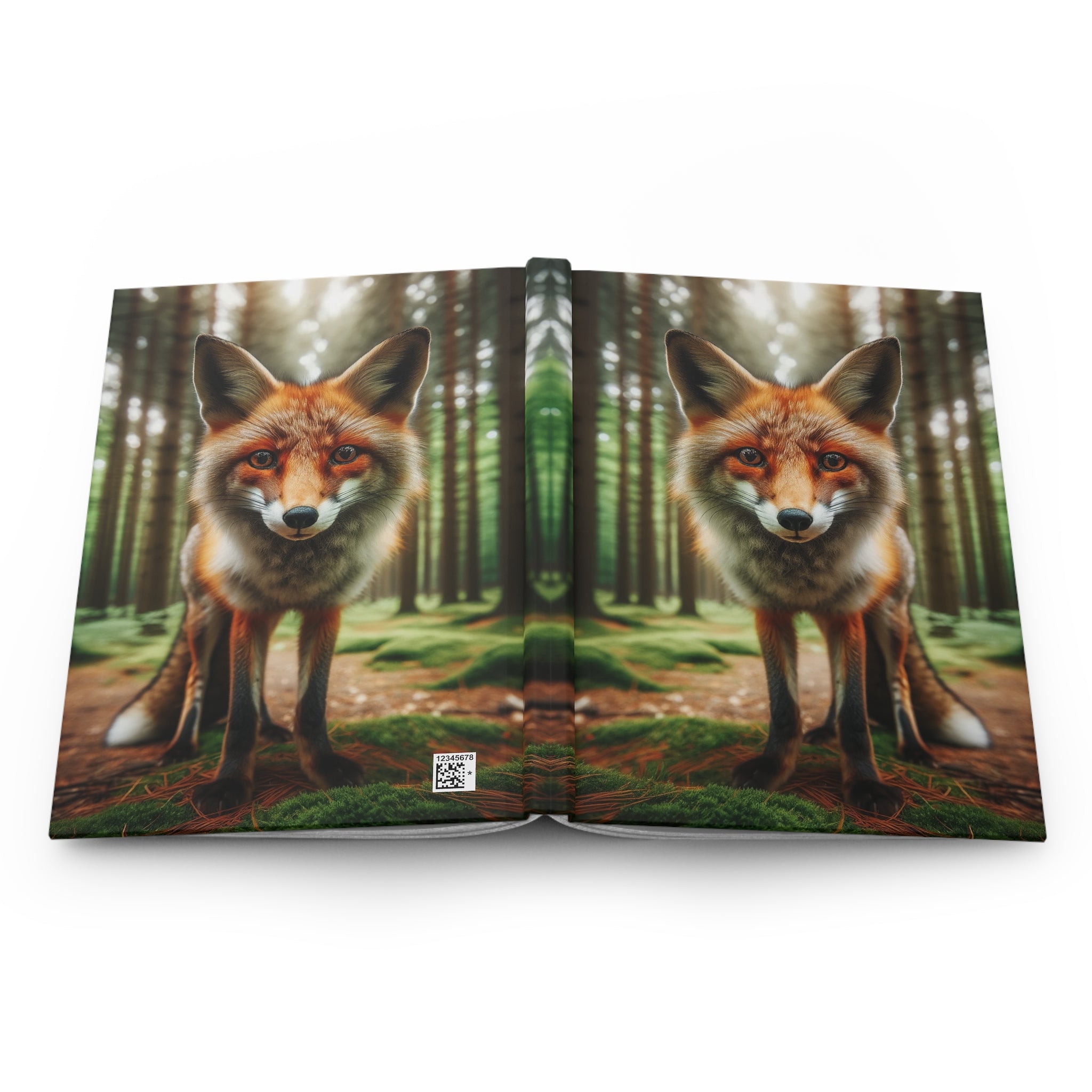 A curious fox - Hardcover Notebook