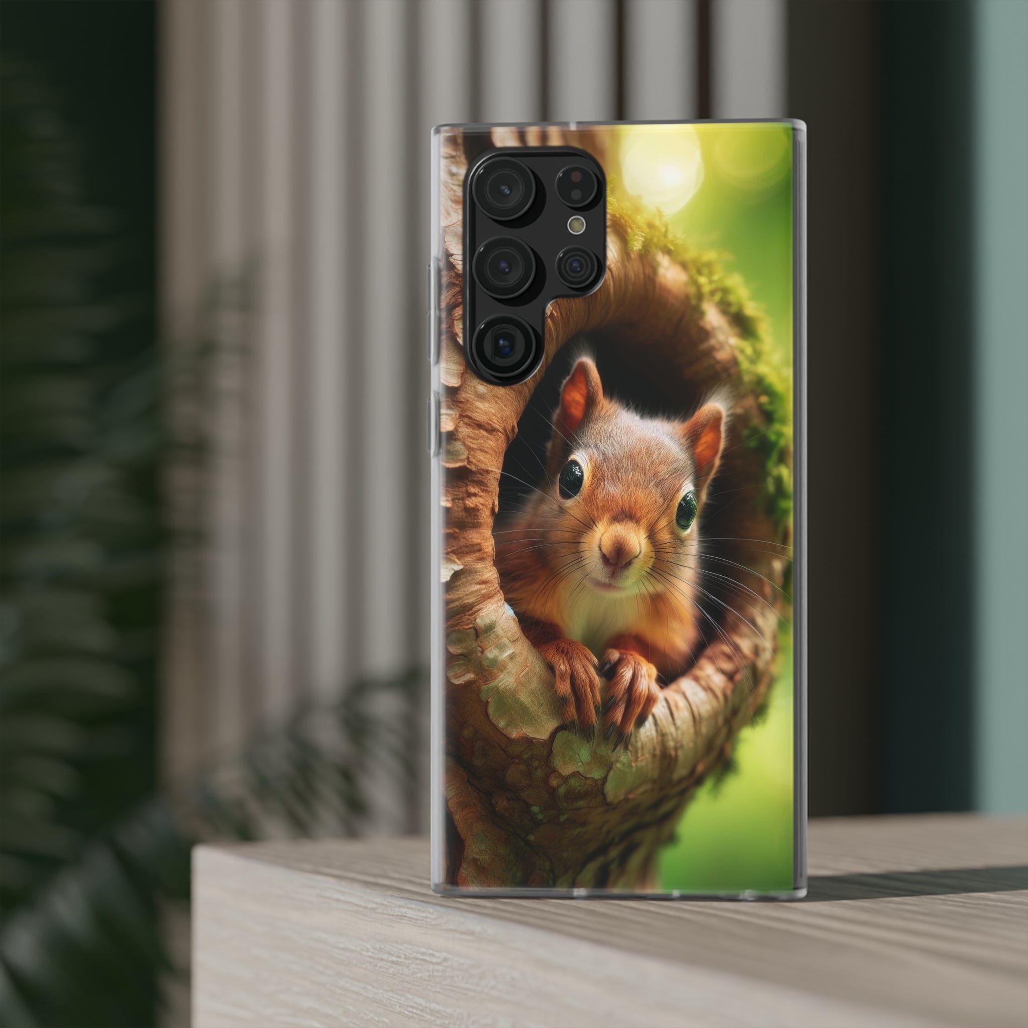 Squirrel in a treehole - Flexi Case (Samsung only)