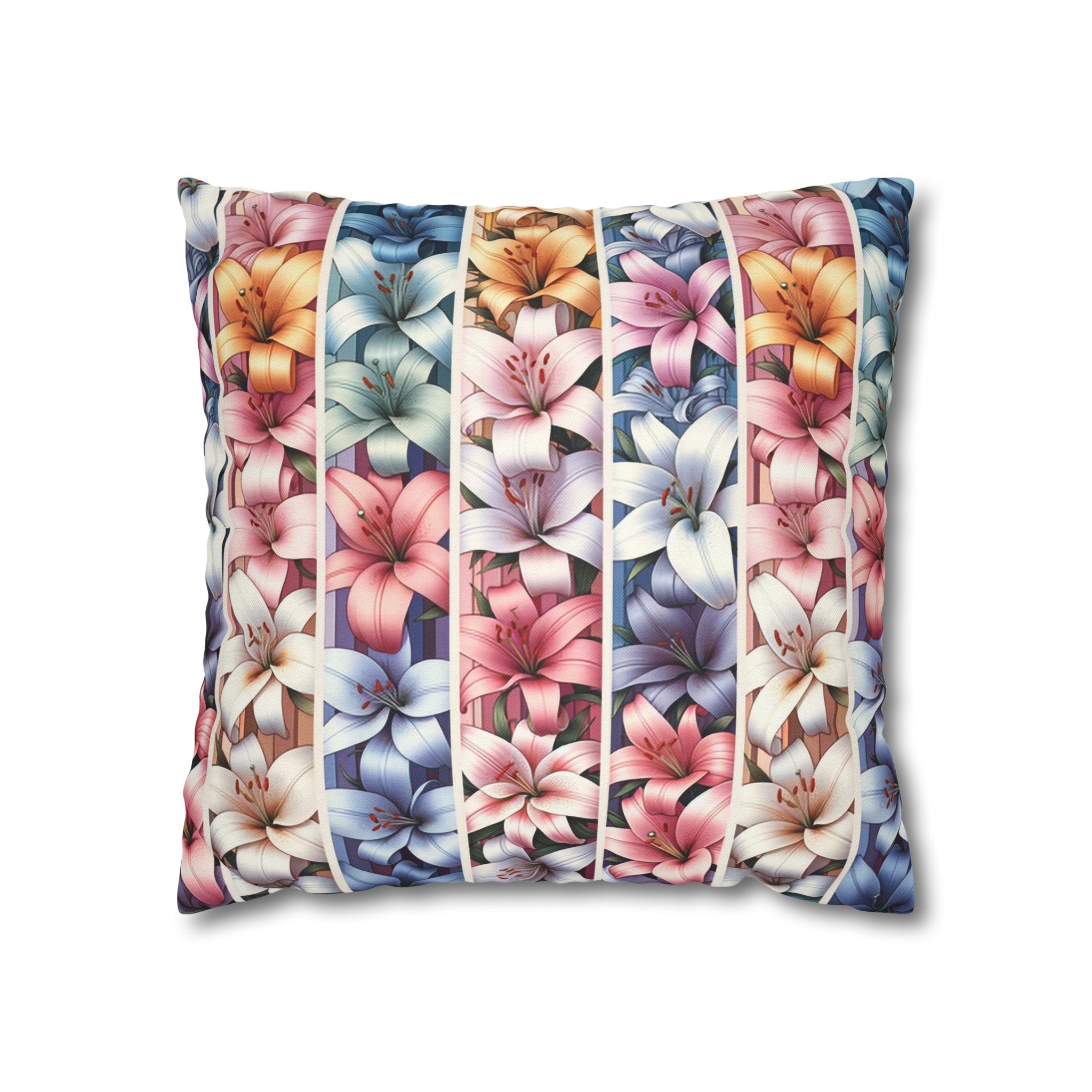 Lilies 5 - Polyester Square Pillowcase