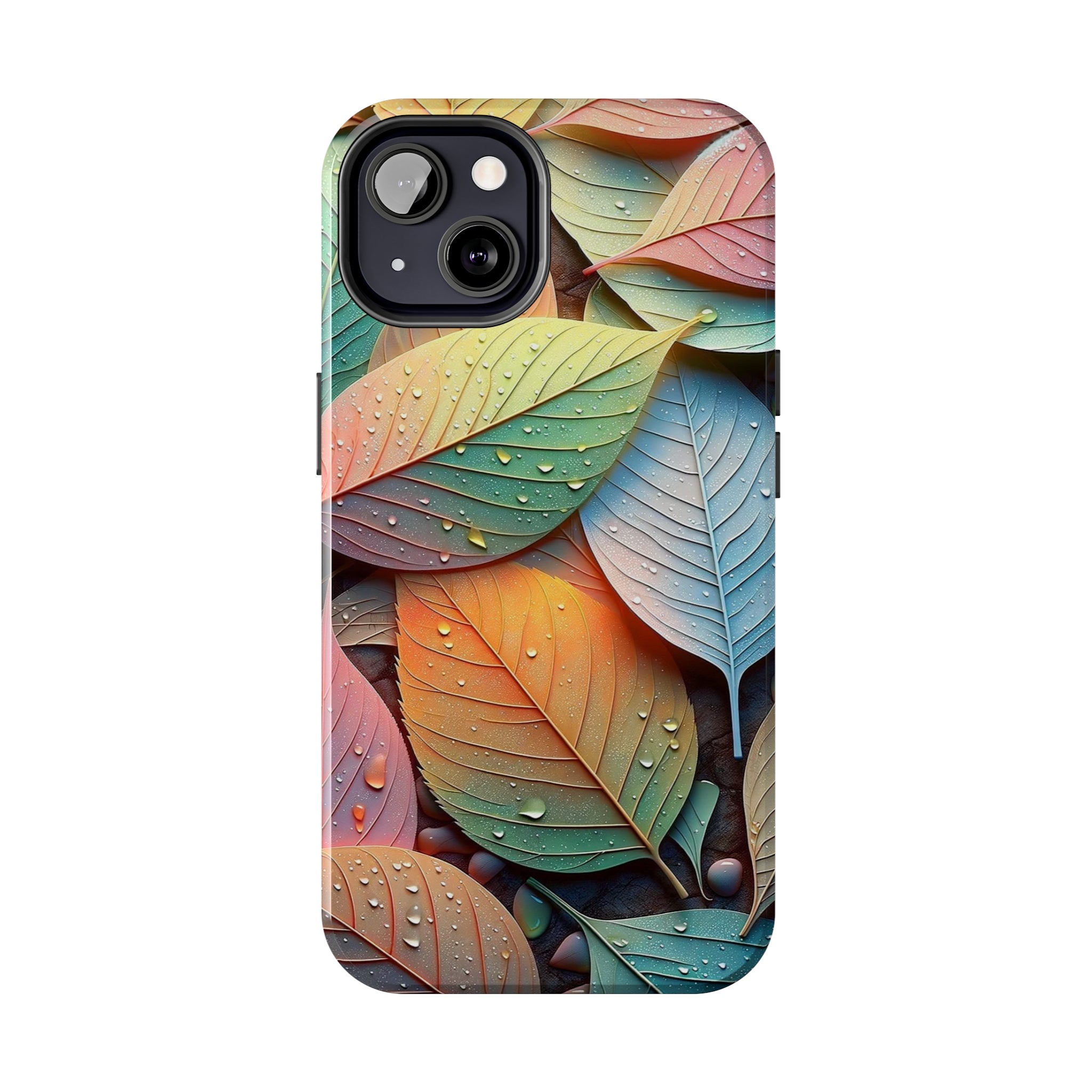 Pastel coloured leaves - Tough Phone Case