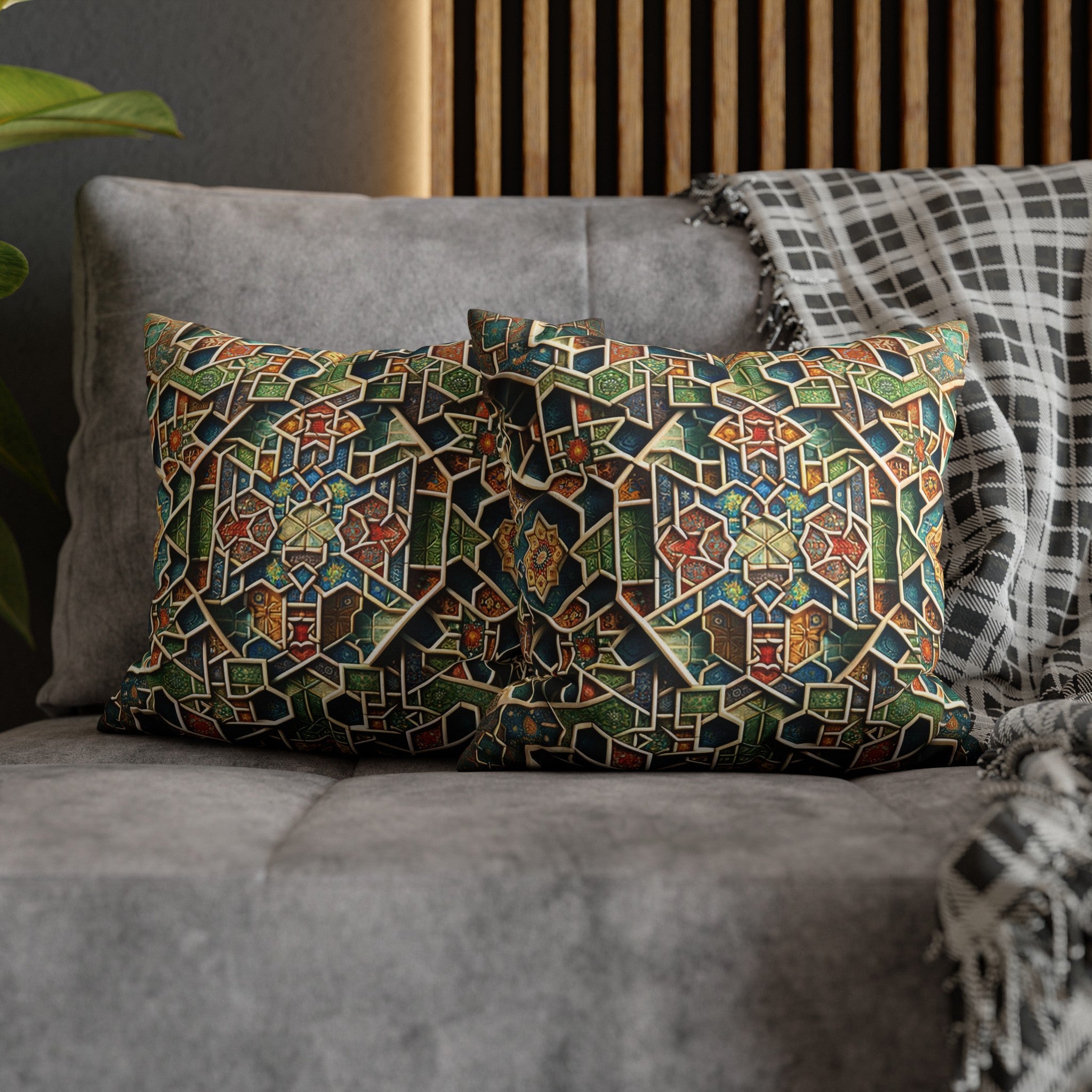 Persian Art (2) - Suede Square Pillowcase