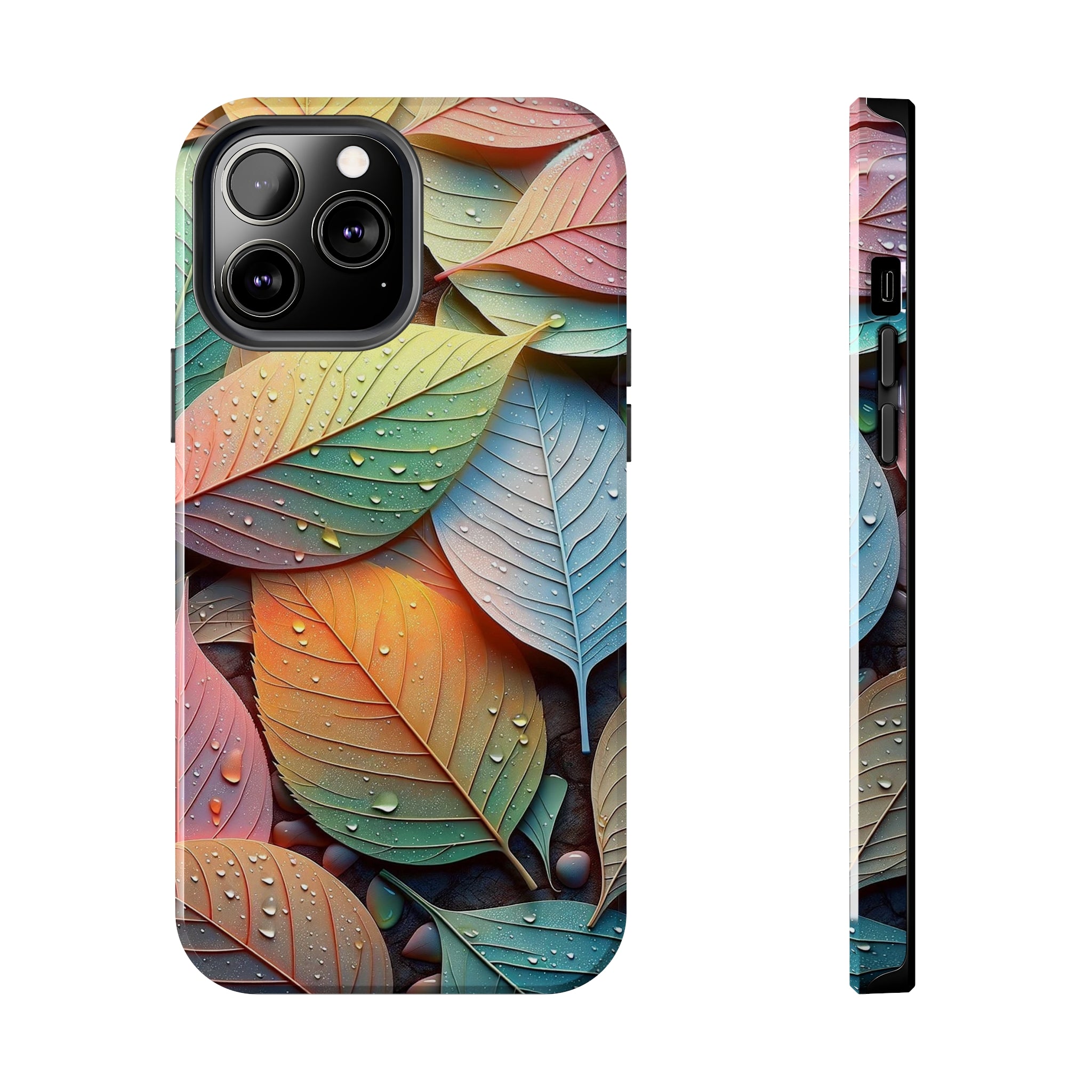 Pastel coloured leaves - Tough Phone Case