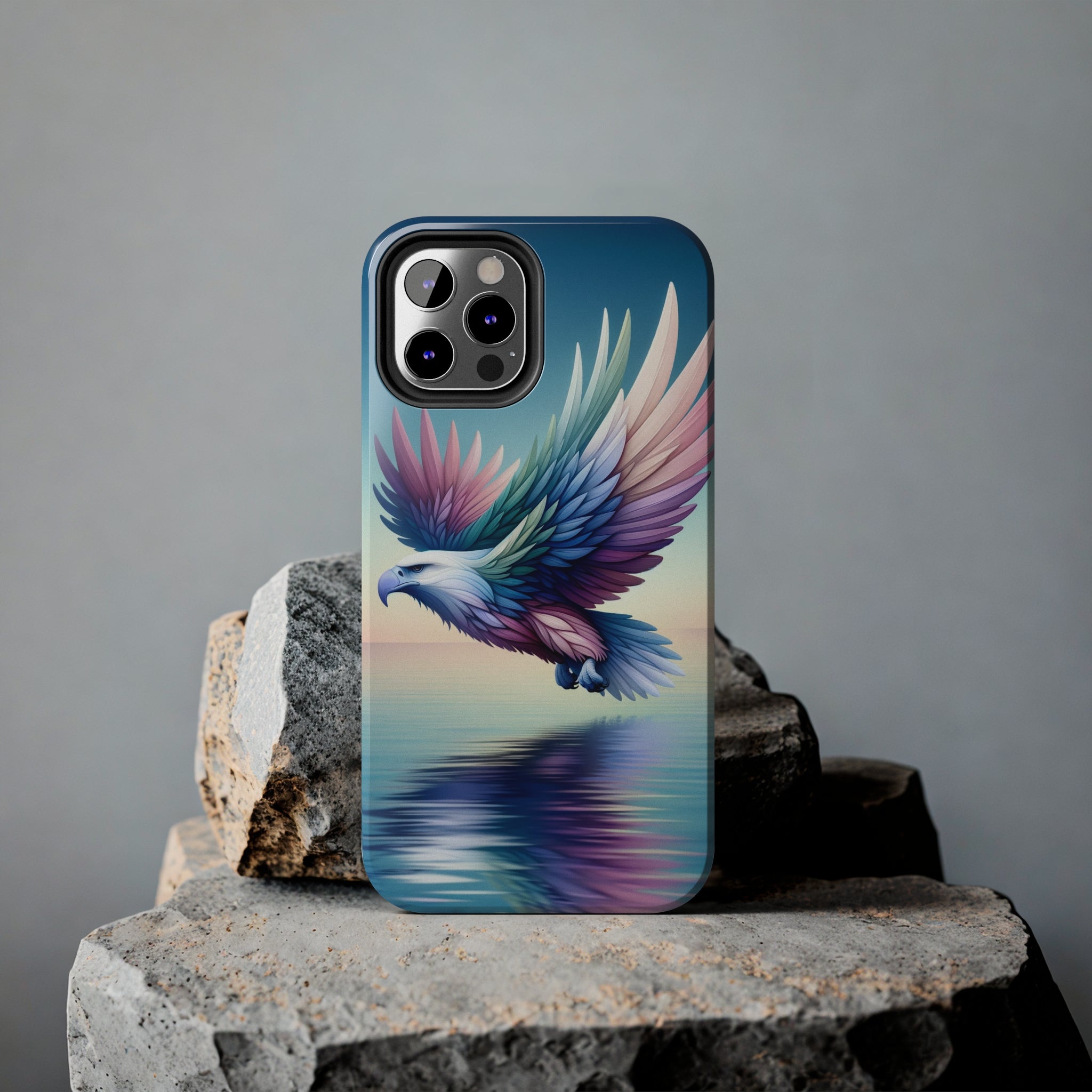 Eagle with colourful feathers - Tough Phone Case