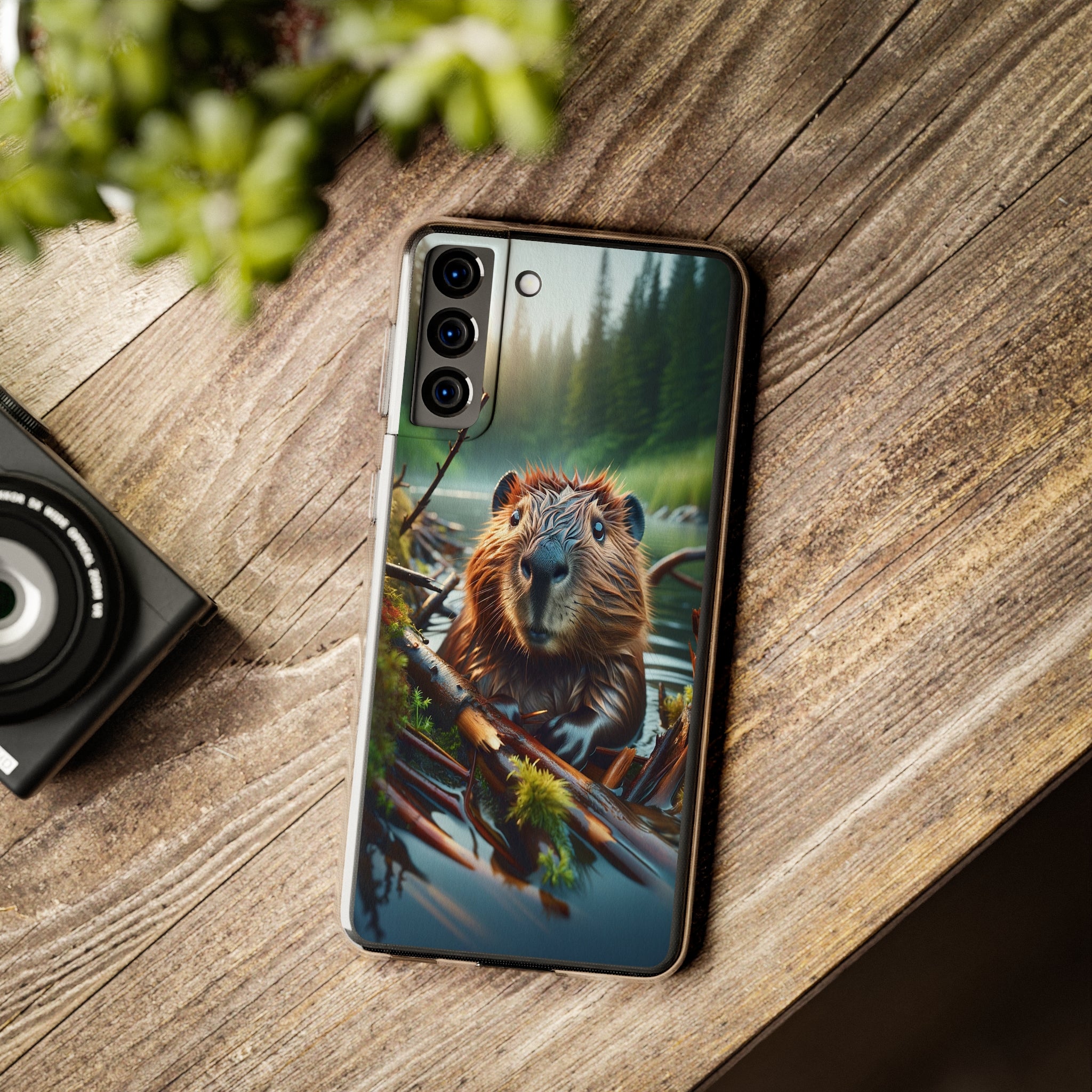 Curious Beaver - Soft Phone Case