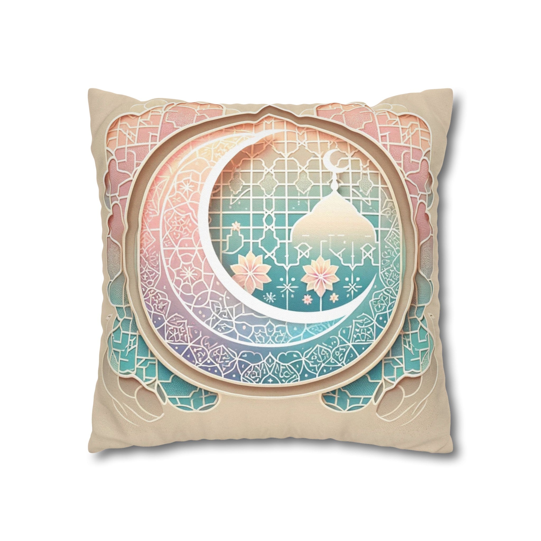 Islamic Art 3 - Polyester Square Pillowcase