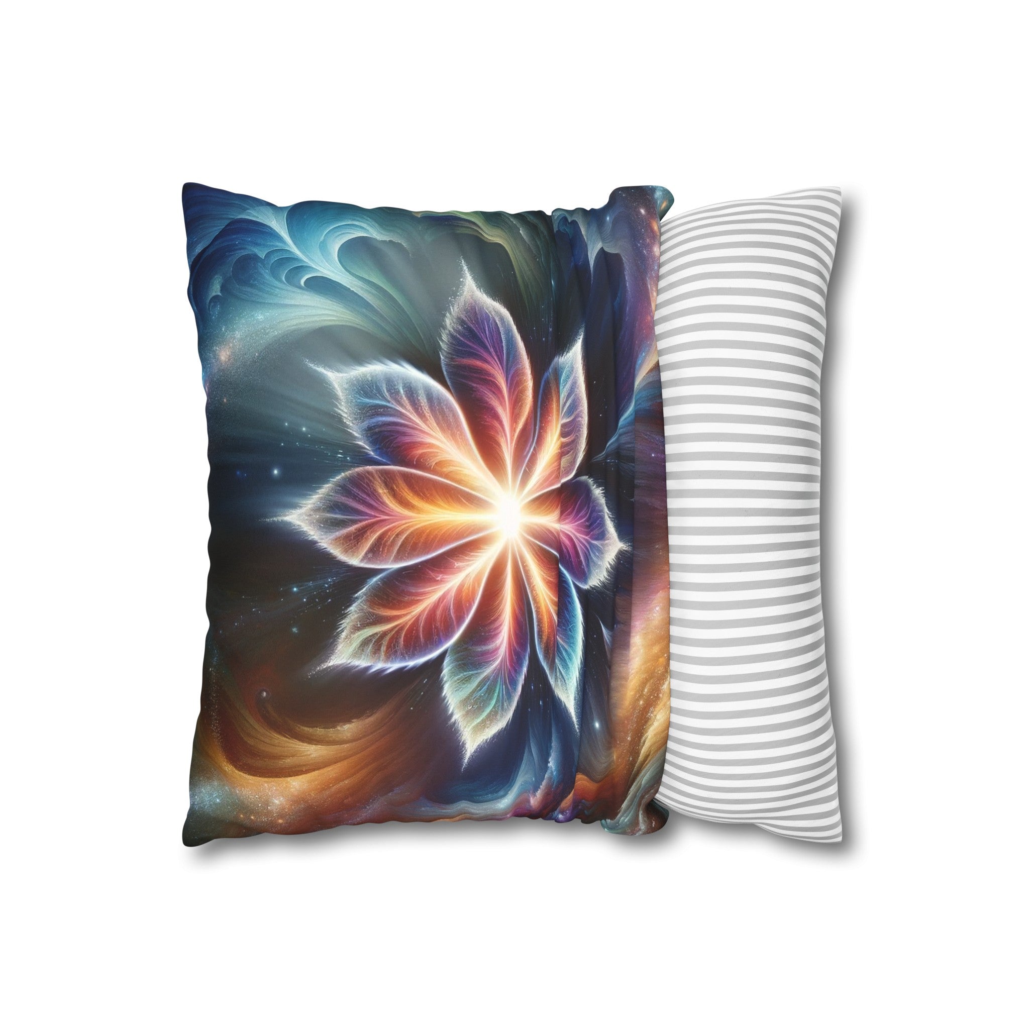 Galaxy-flower (2) - Suede Square Pillowcase