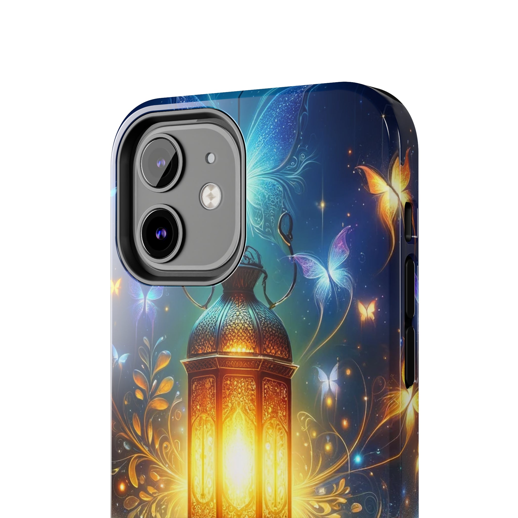 Butterflies around a lamp - Tough Phone Case