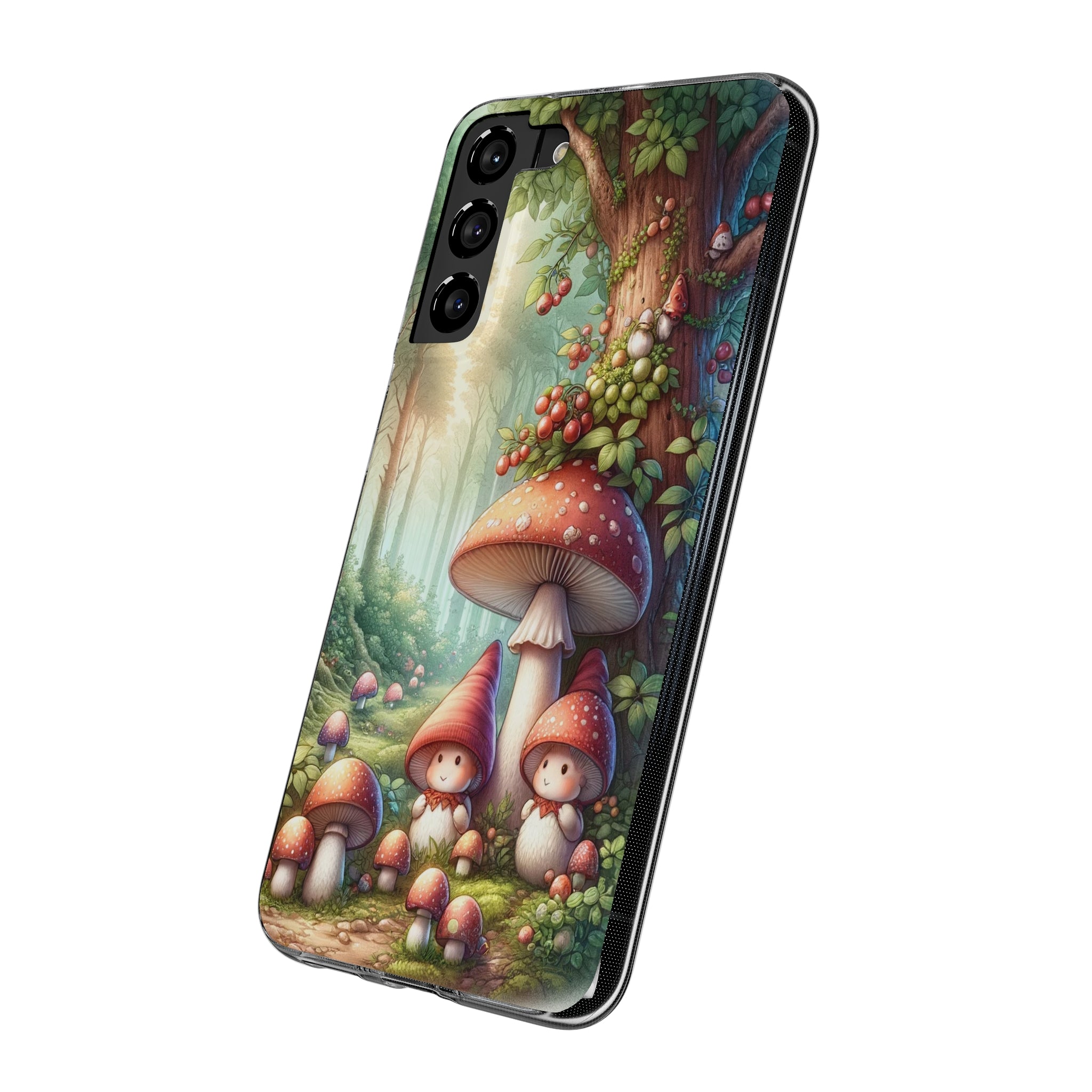 Gnomes and mushrooms - Soft Phone Case