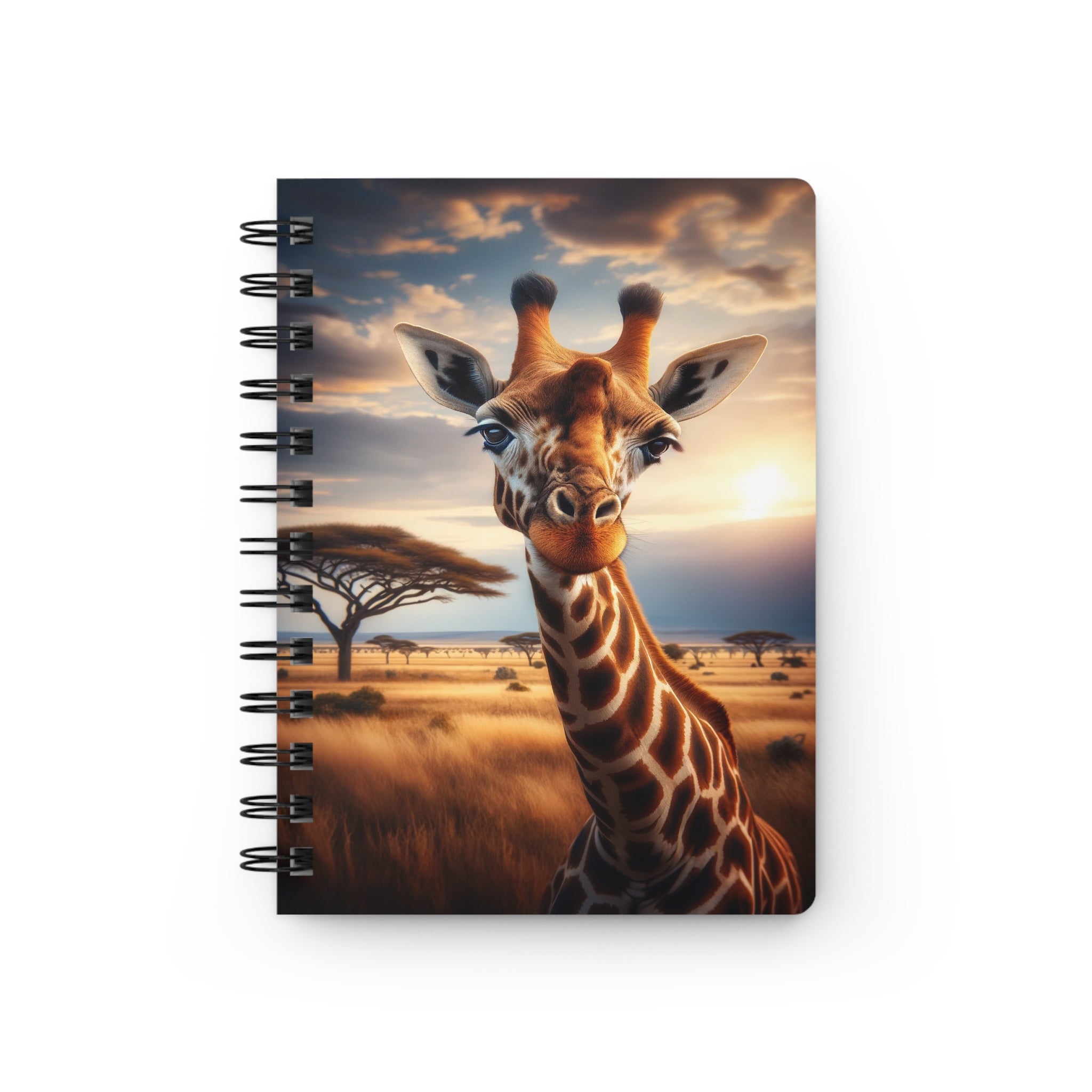 A curious giraffe 2 - Spiral Notebook