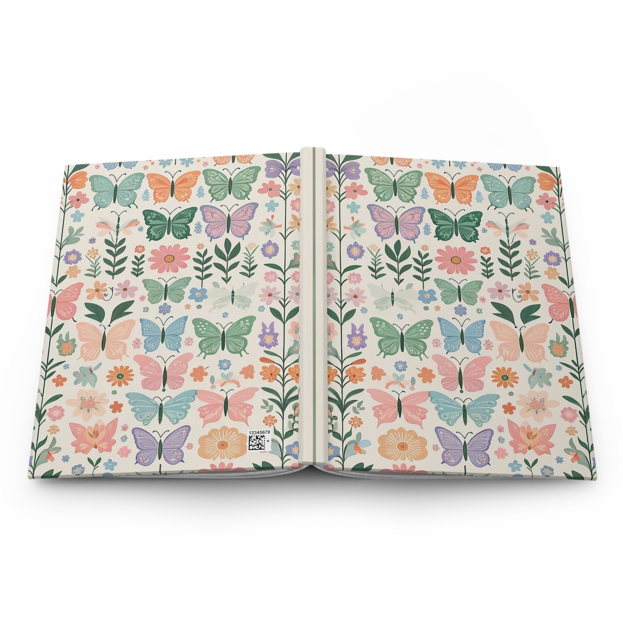 Butterflies and flowers - Hardcover Notebook