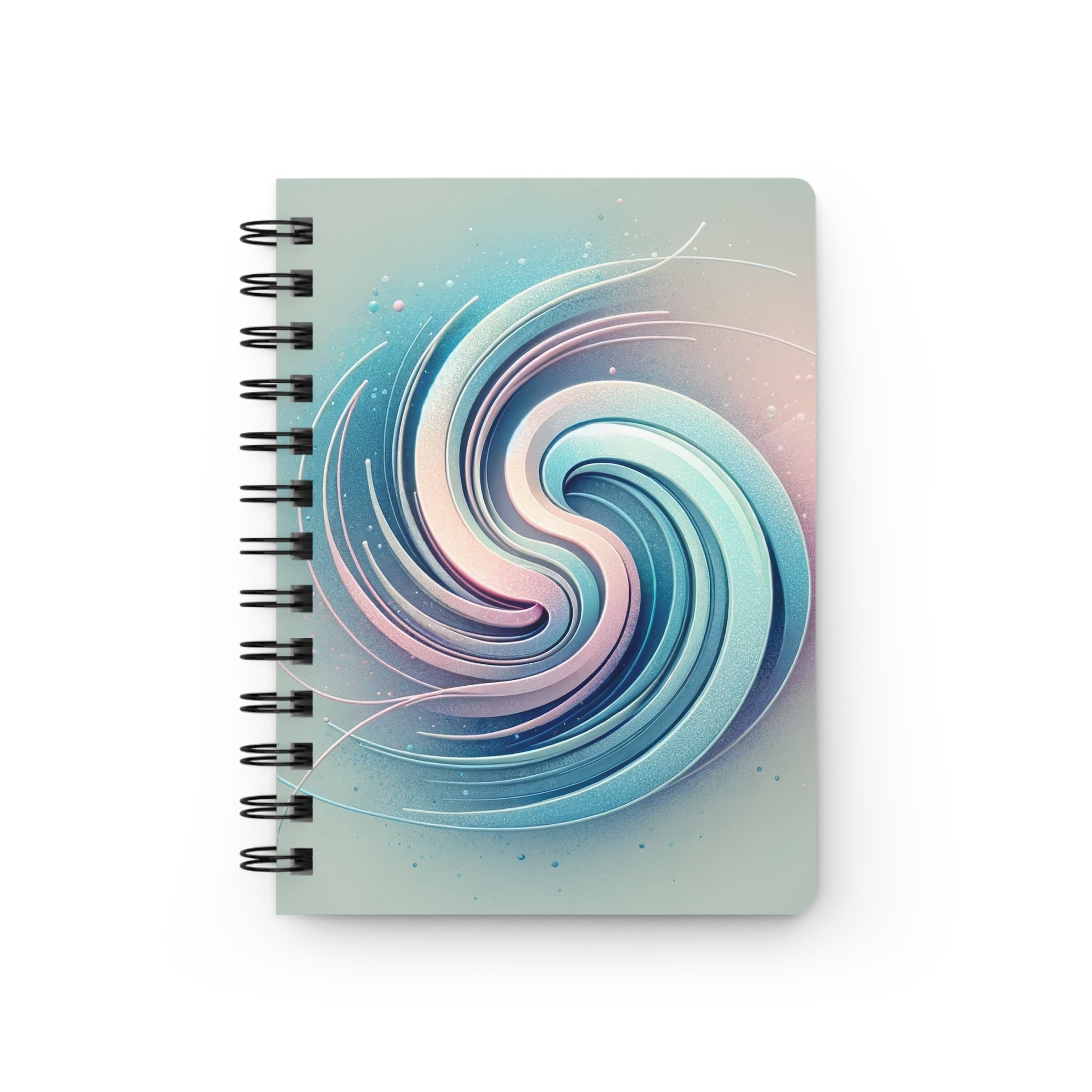 A blue spiral/circle - Spiral Notebook