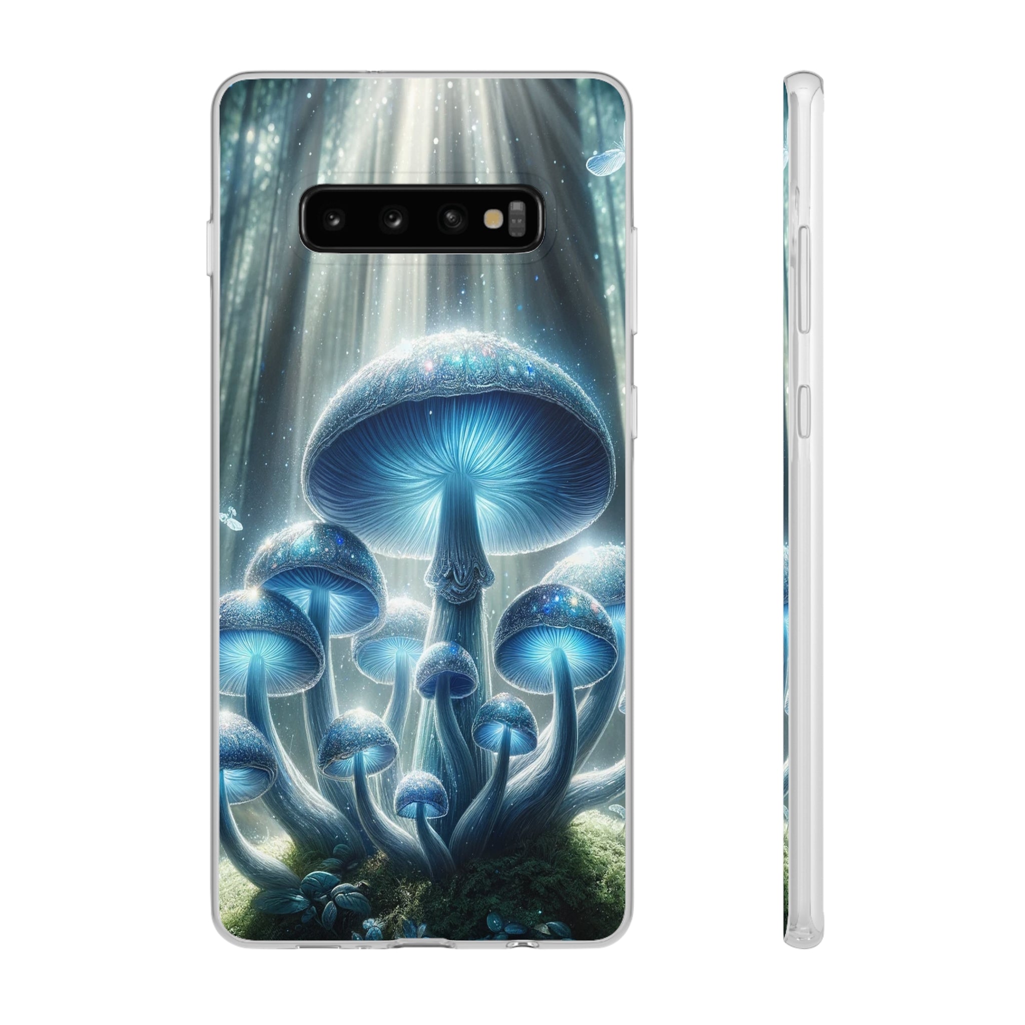 Lightblue mushrooms - Flexi Case (Samsung only)