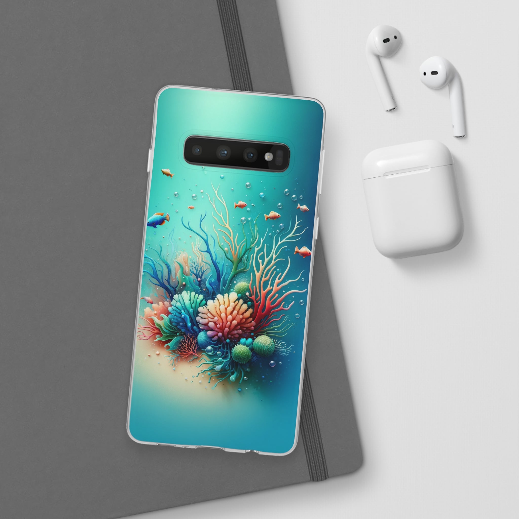 Fish around coral reef - Flexi Case (Samsung only)