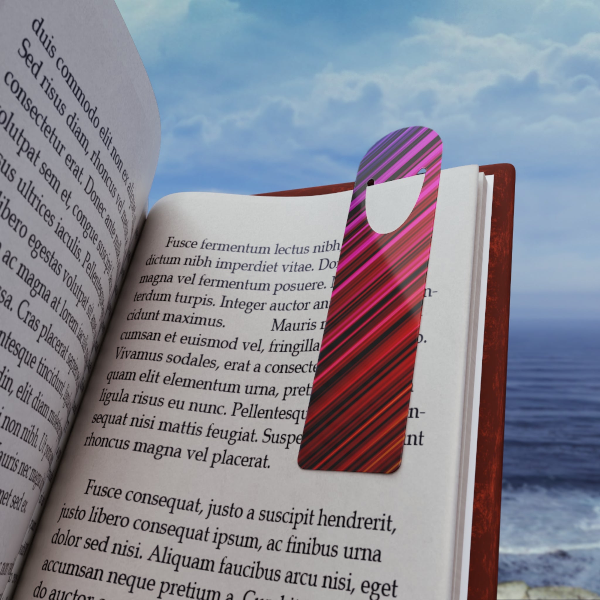 Neon, diagonal lines 2 Bookmark