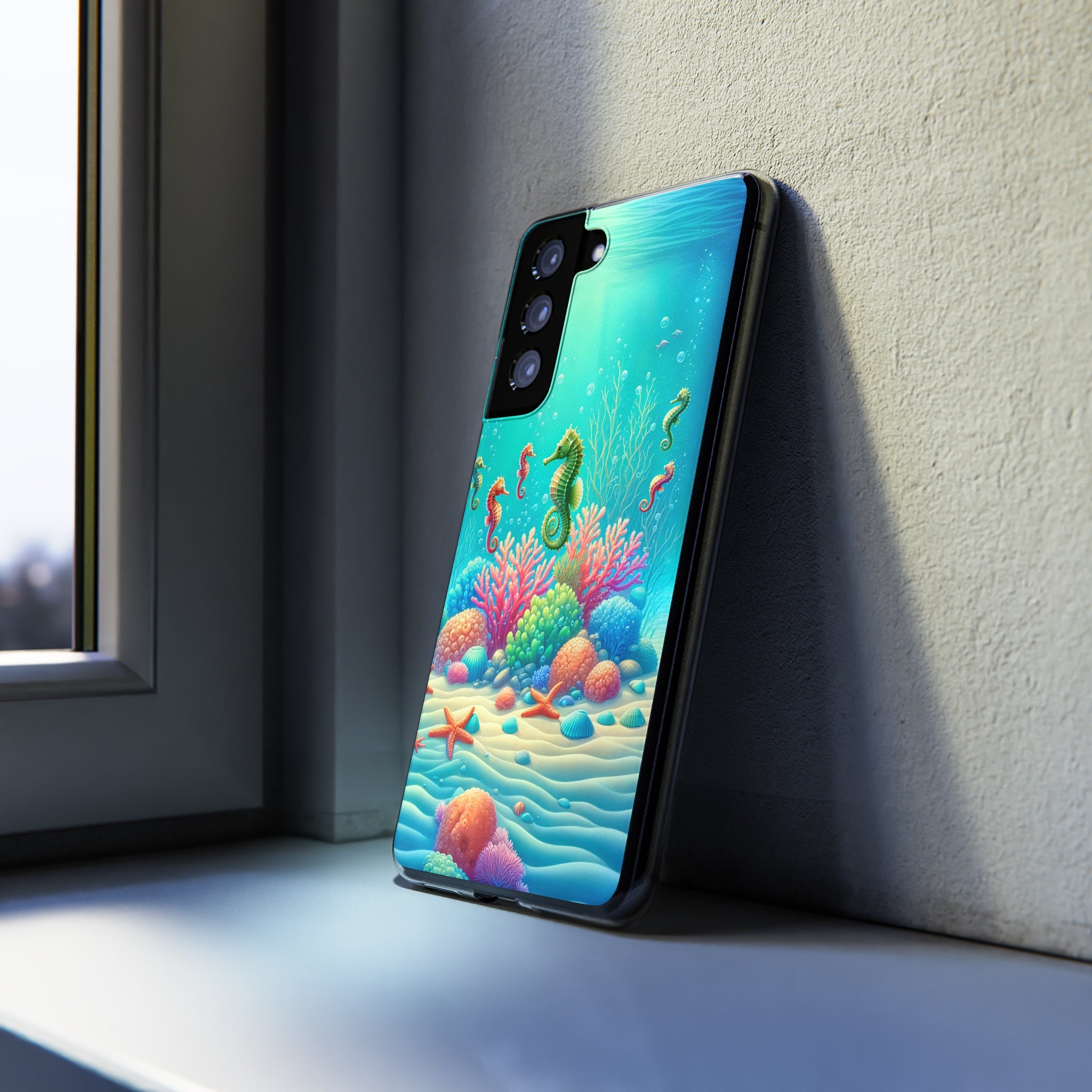 Seahorses - Soft Phone Case