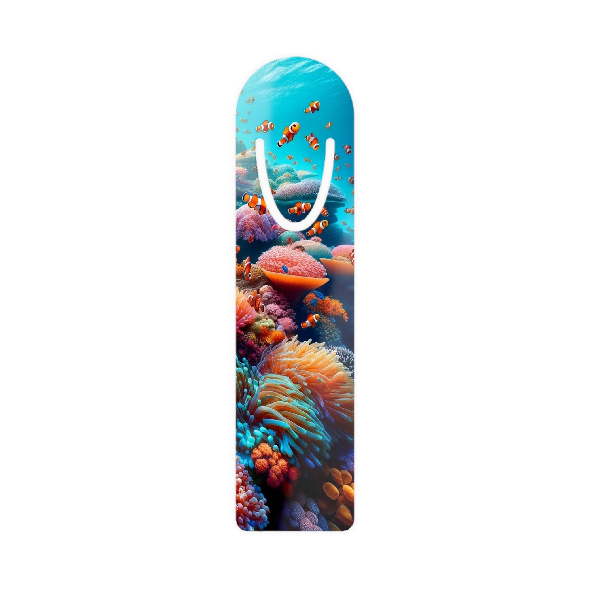 Clown fish on coral reef - Bookmark