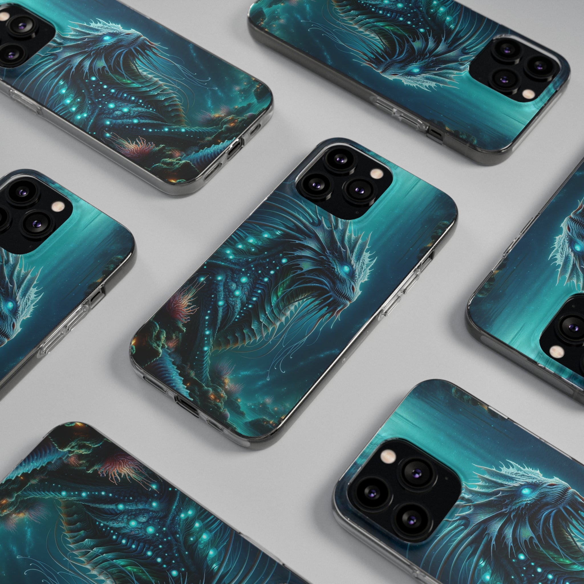 Sea monster - Soft Phone Case