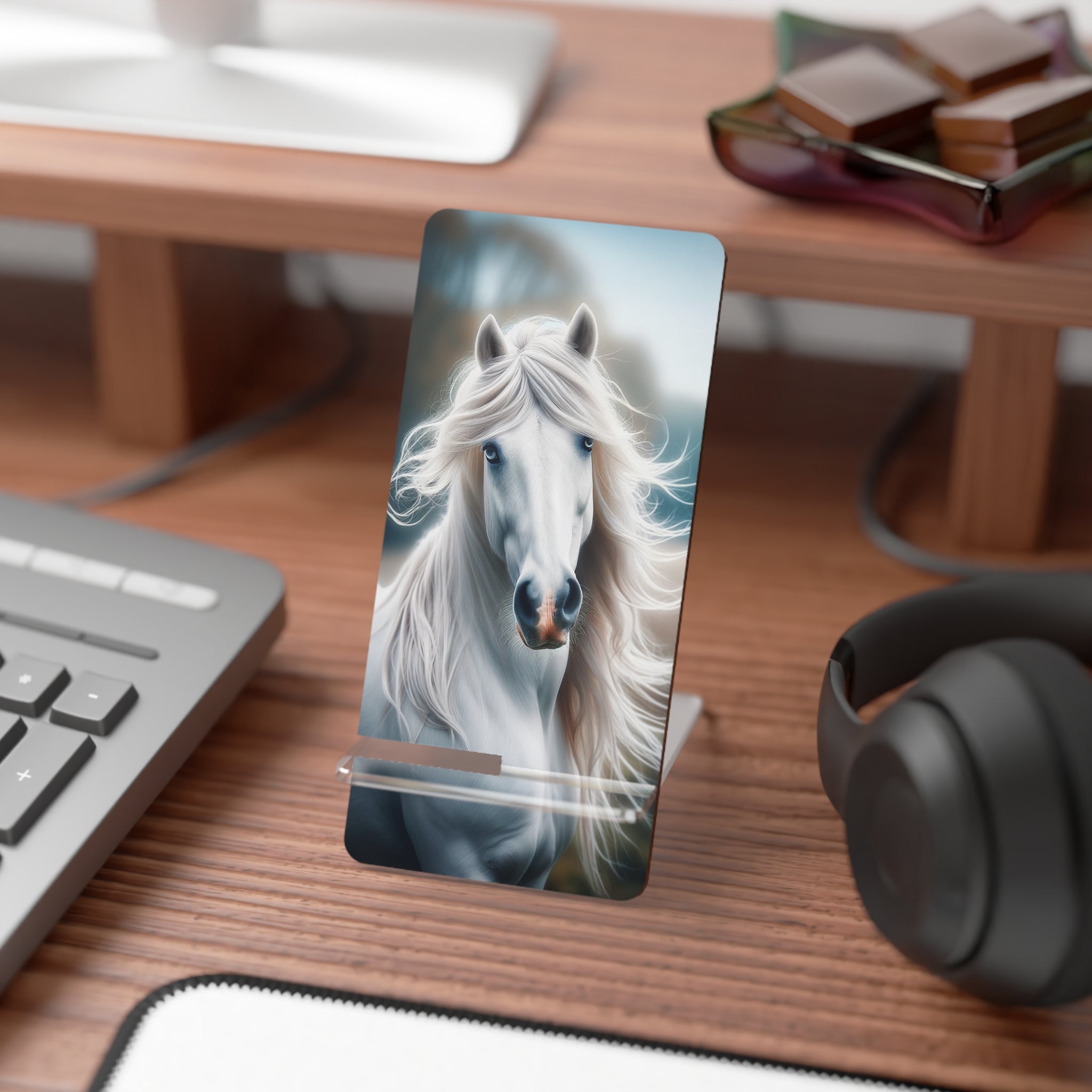 White horse - Smartphone Stand